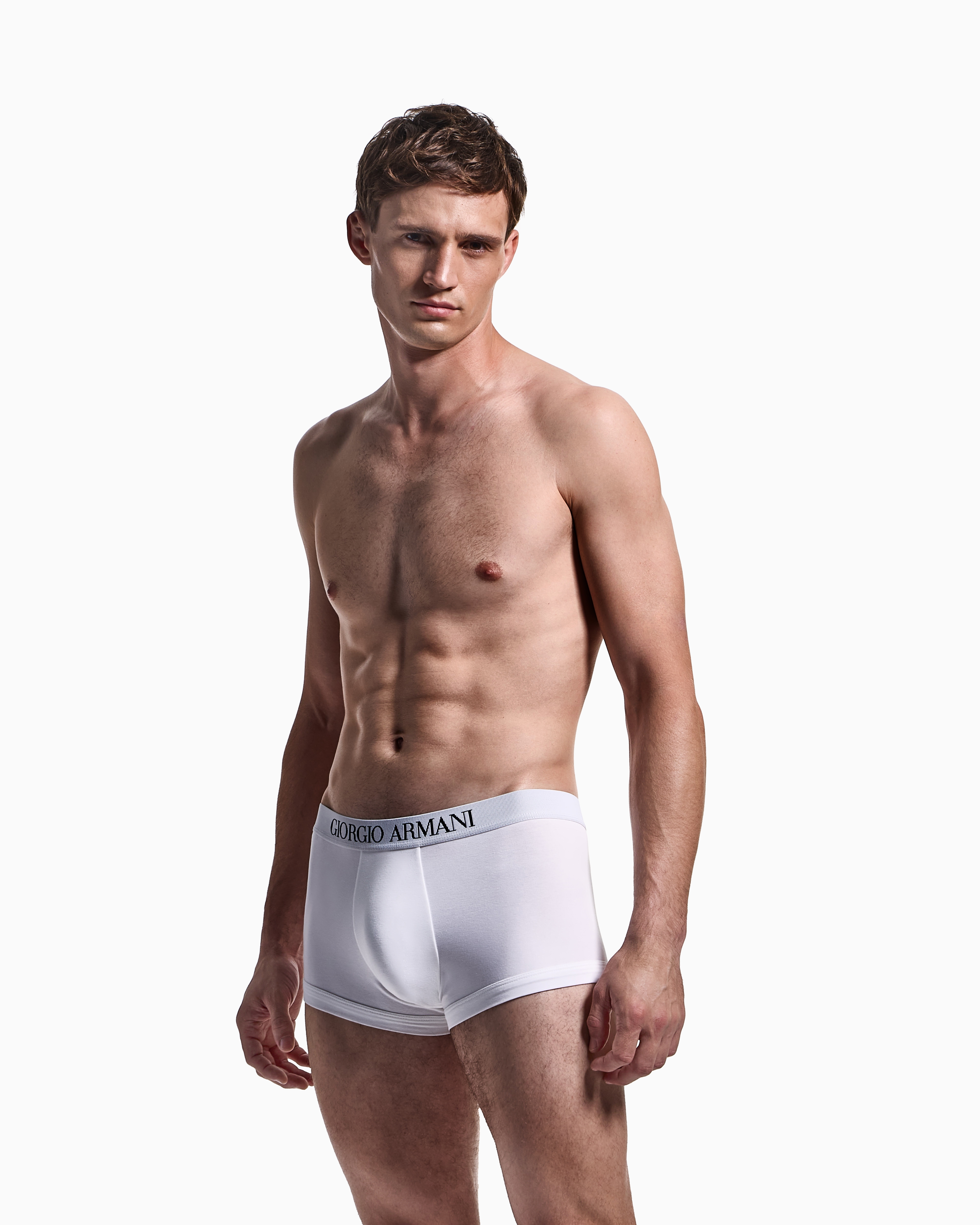 Two-pack of stretch cotton boxers Giorgio Armani