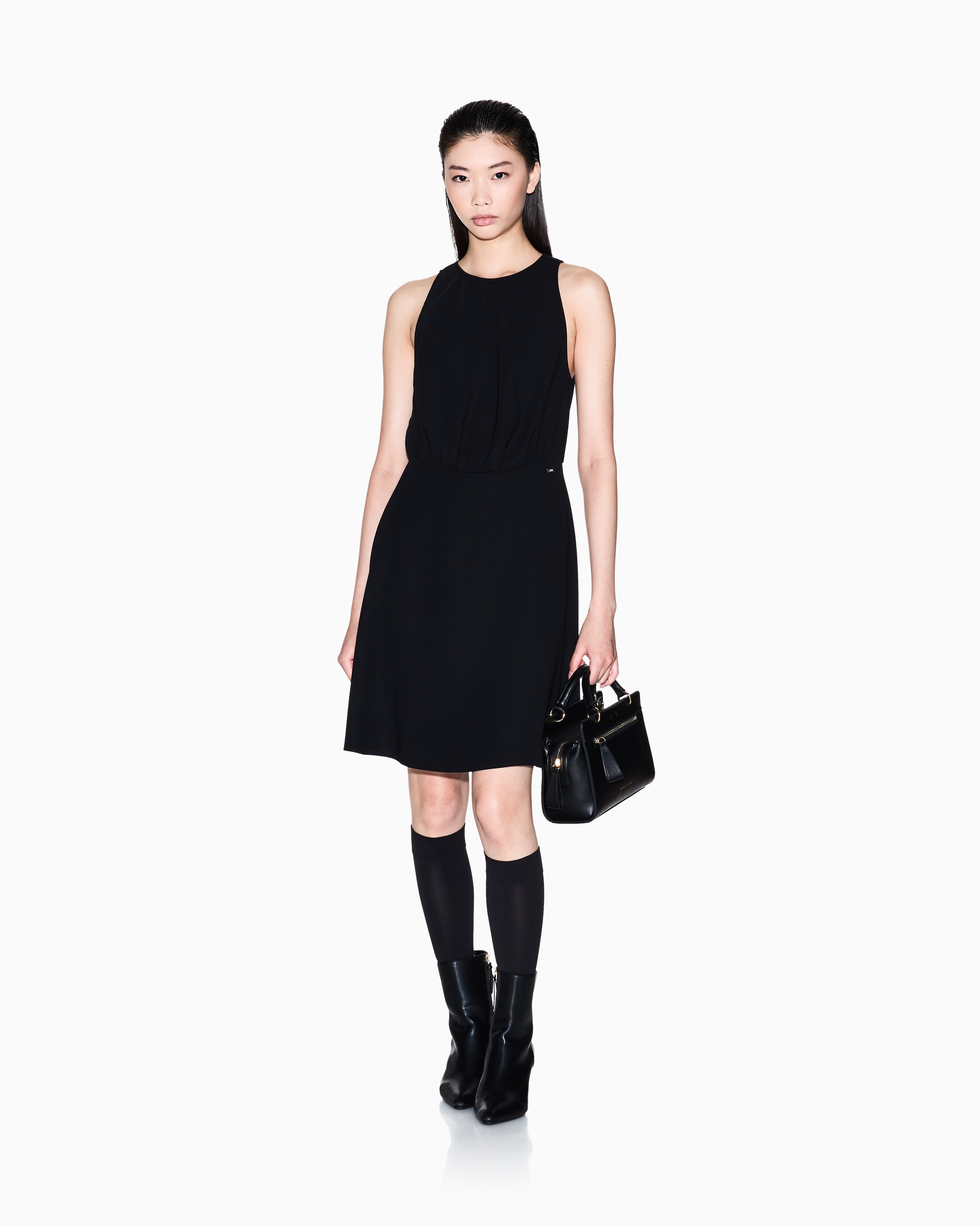 Armani Exchange - Short Dresses, Woman, Black, Size: