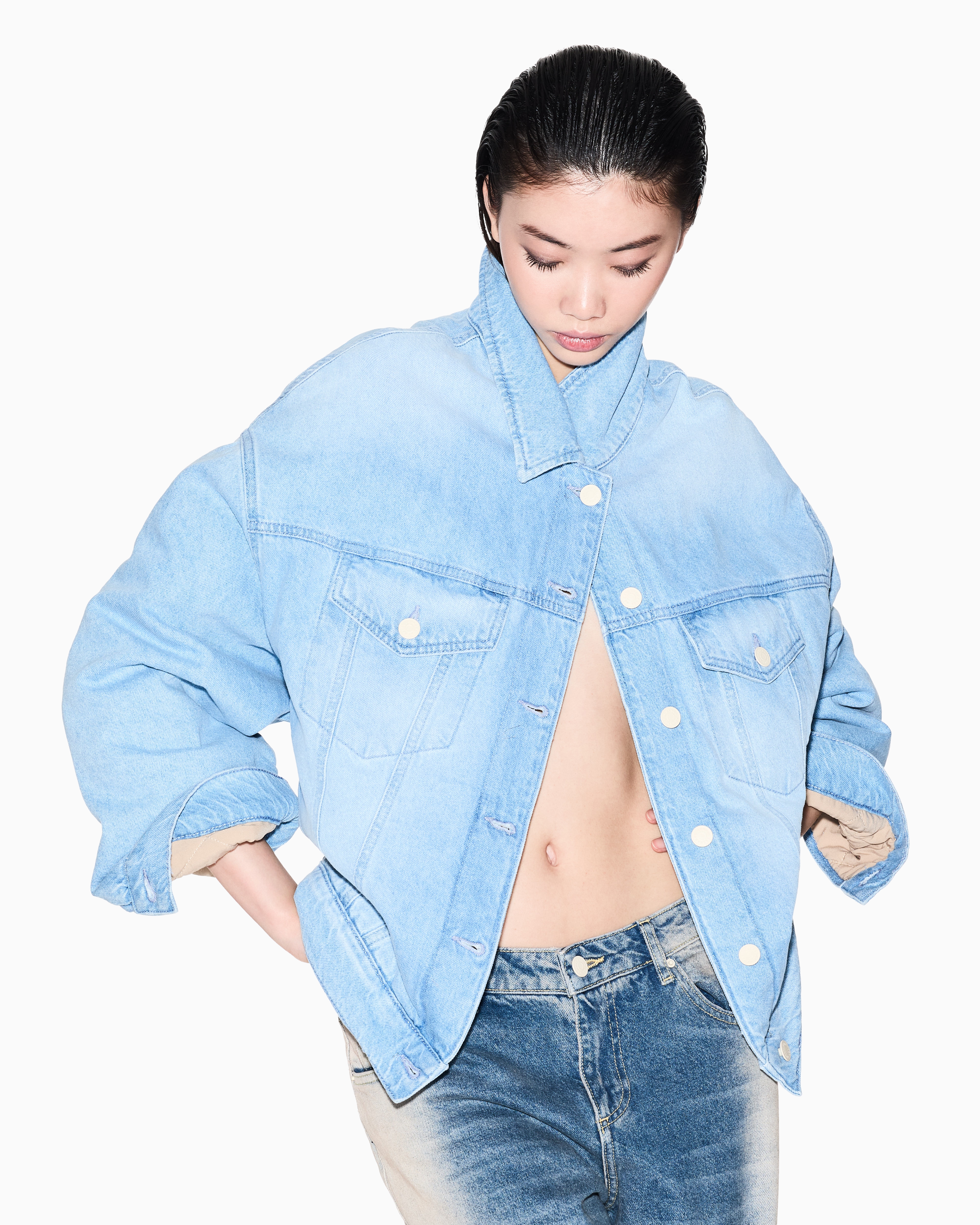 Oversized denim jacket