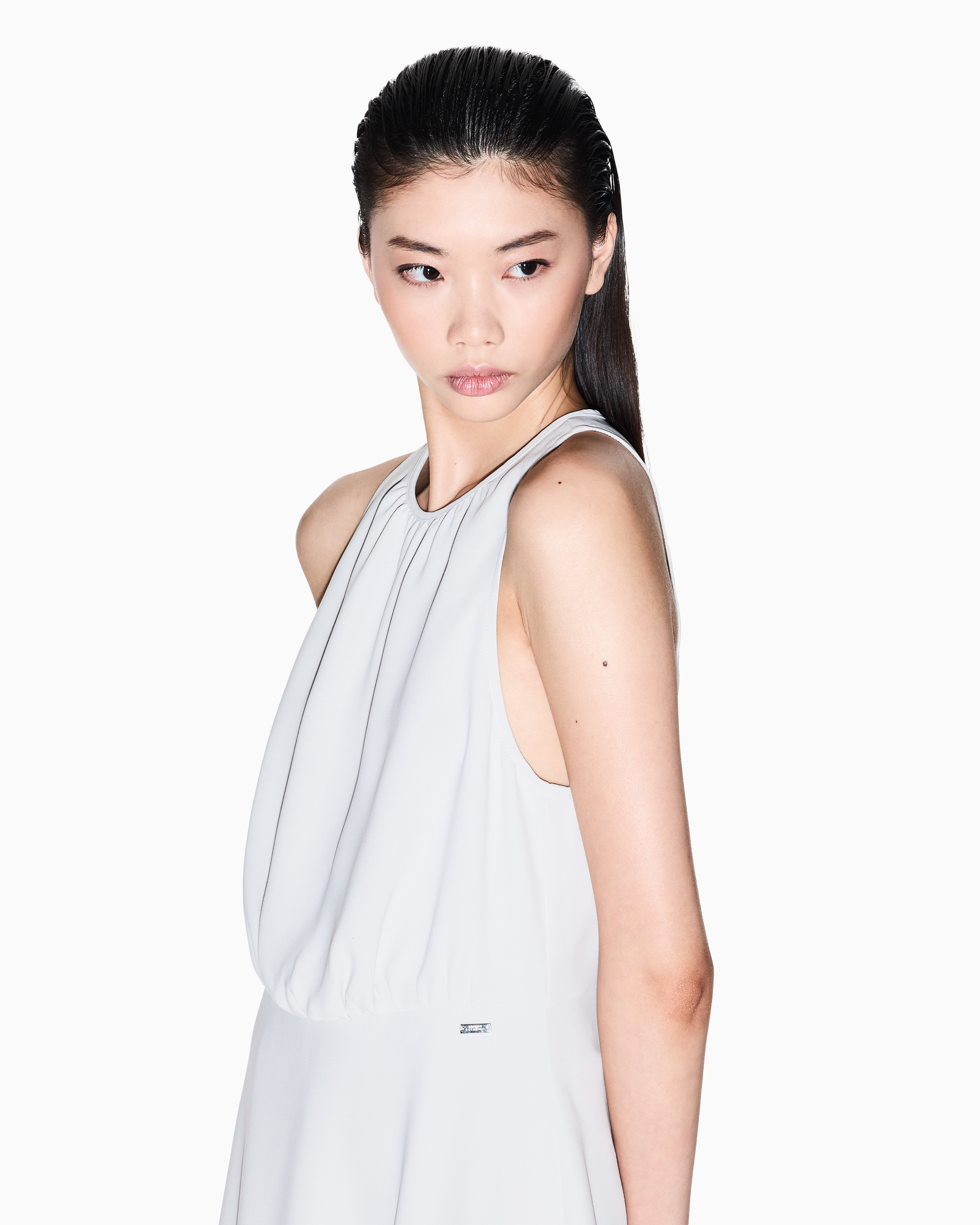 Dress with elasticated detail