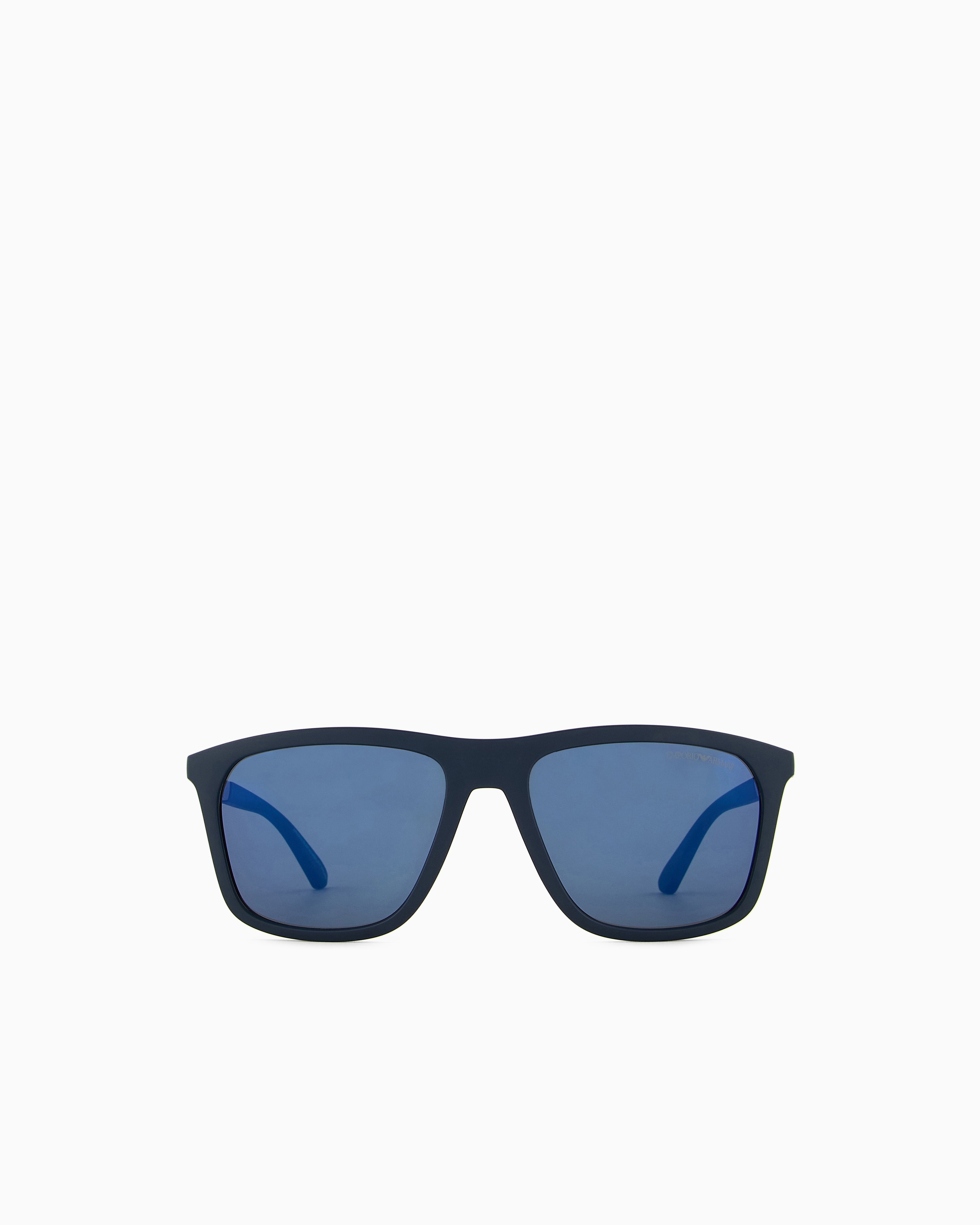 Emporio Armani - Men’s square sunglasses, Man, Blue, Size: 57L