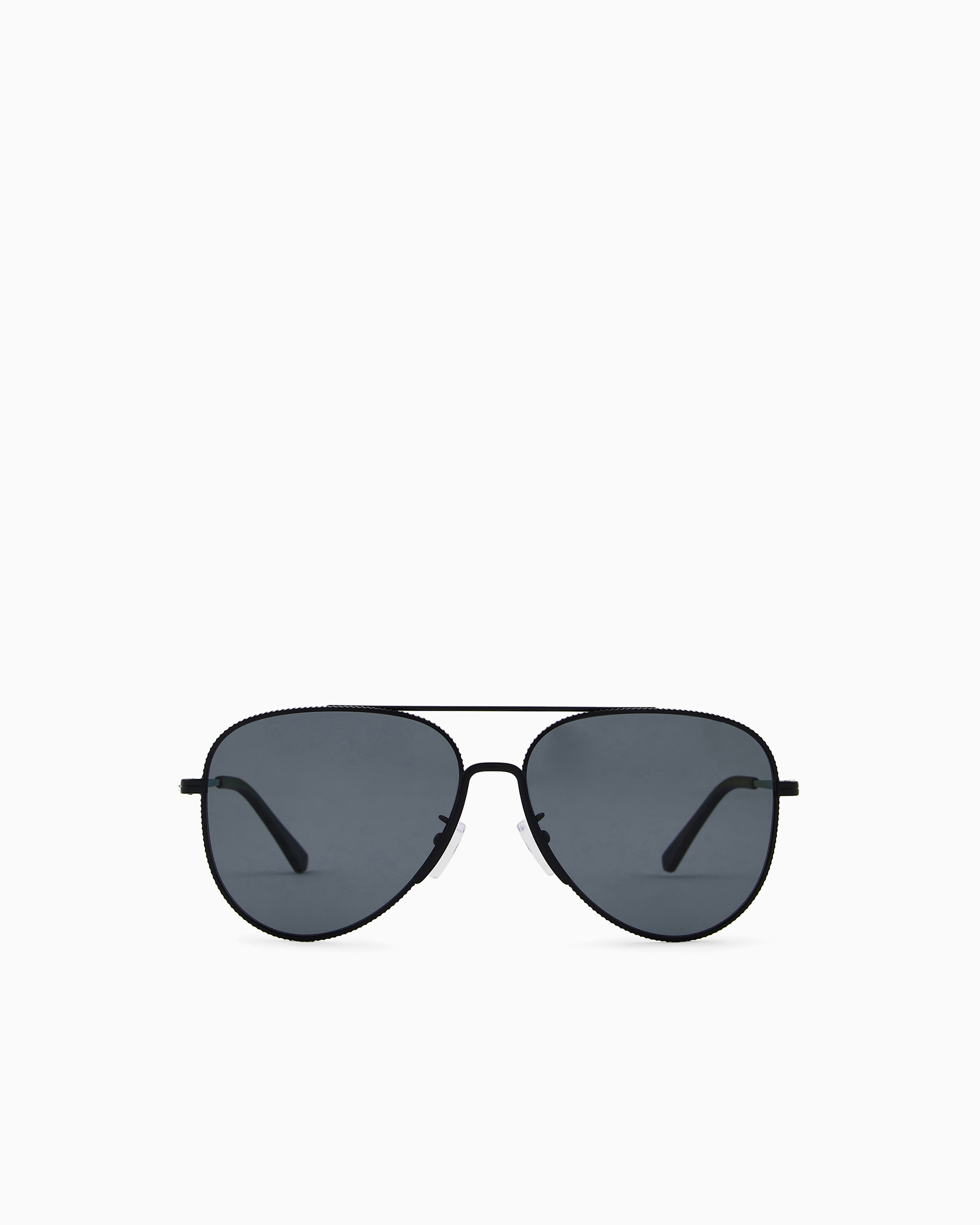 Emporio Armani - Men’s aviator sunglasses Asian fit, Man, Black, Size: 60L