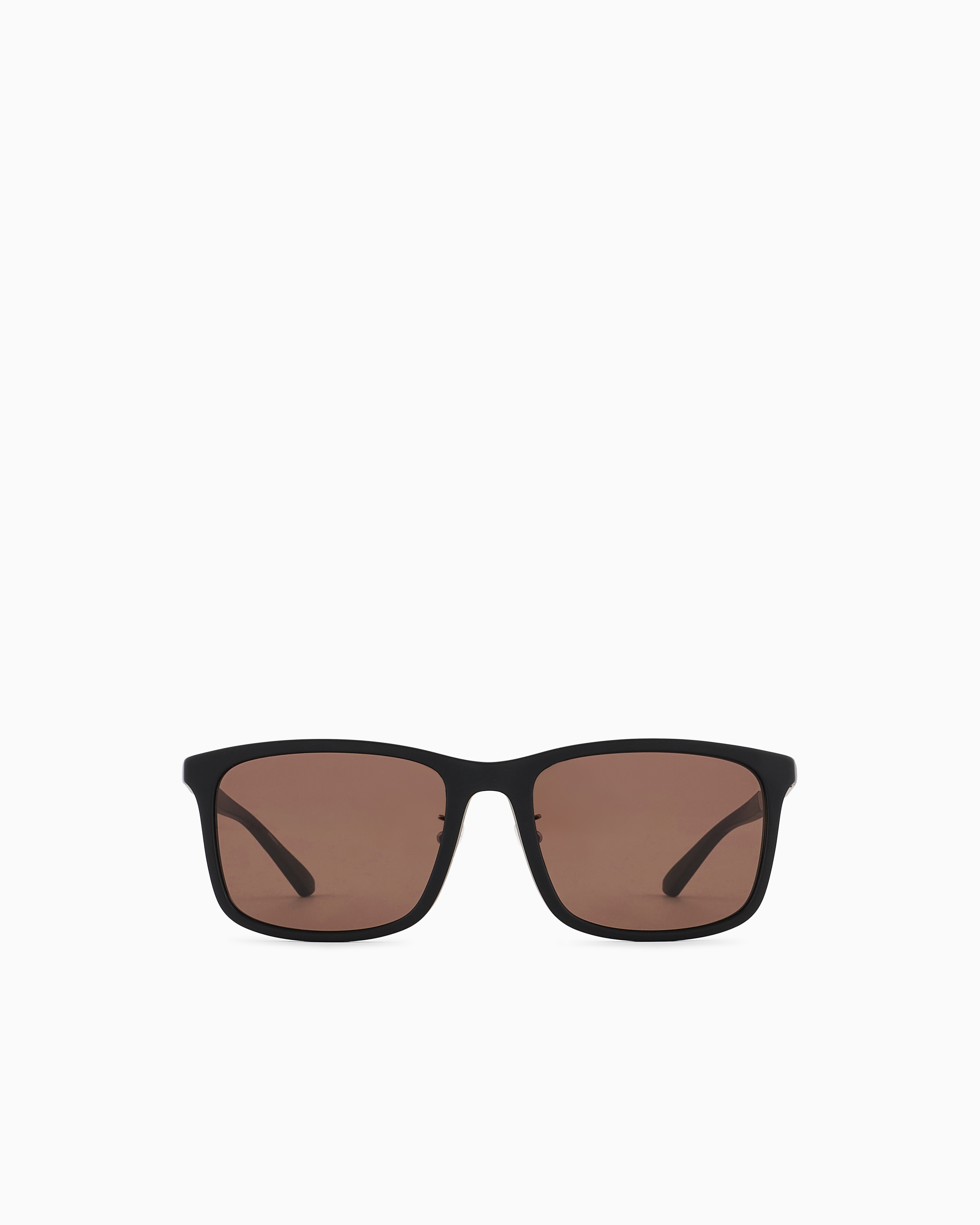 Emporio Armani - Men’s Asian-fit square sunglasses, Man, Black, Size: 57L
