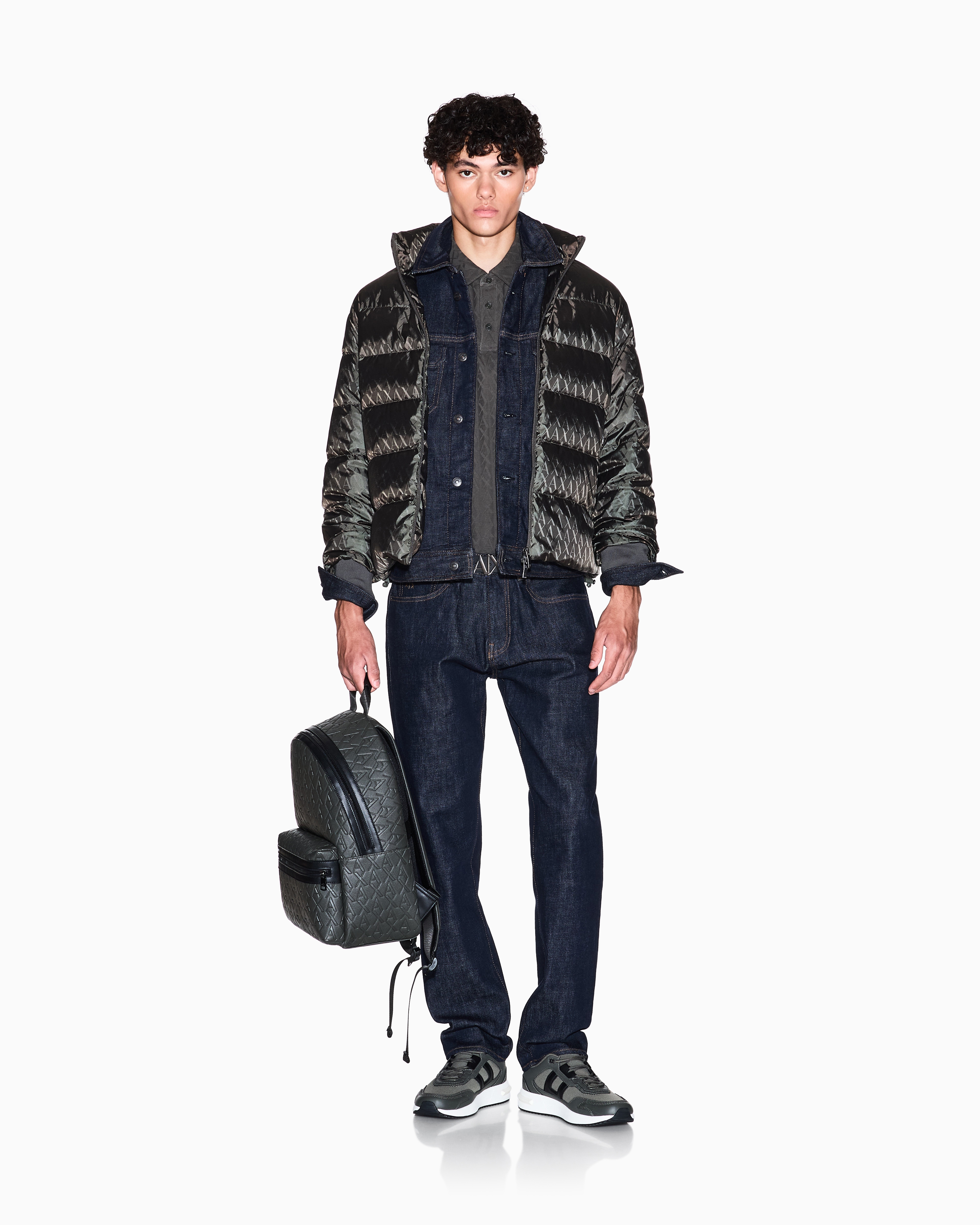 Armani Exchange - REGULAR FIT POLO SHIRT MERCERIZED COTTON, Man, Green, Size: