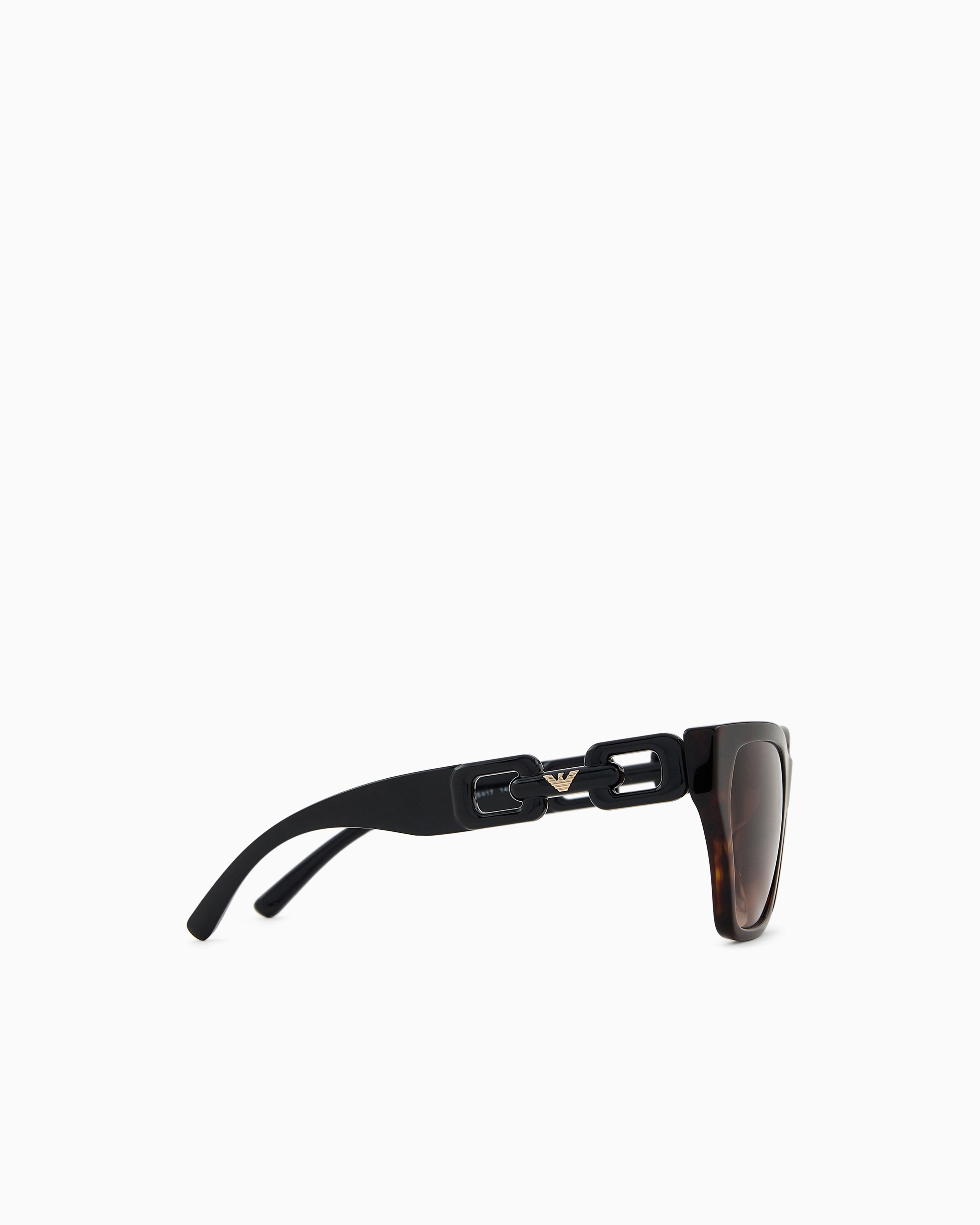 Emporio Armani - Women’s cat-eye sunglasses, Woman, Brown, Size: 55L