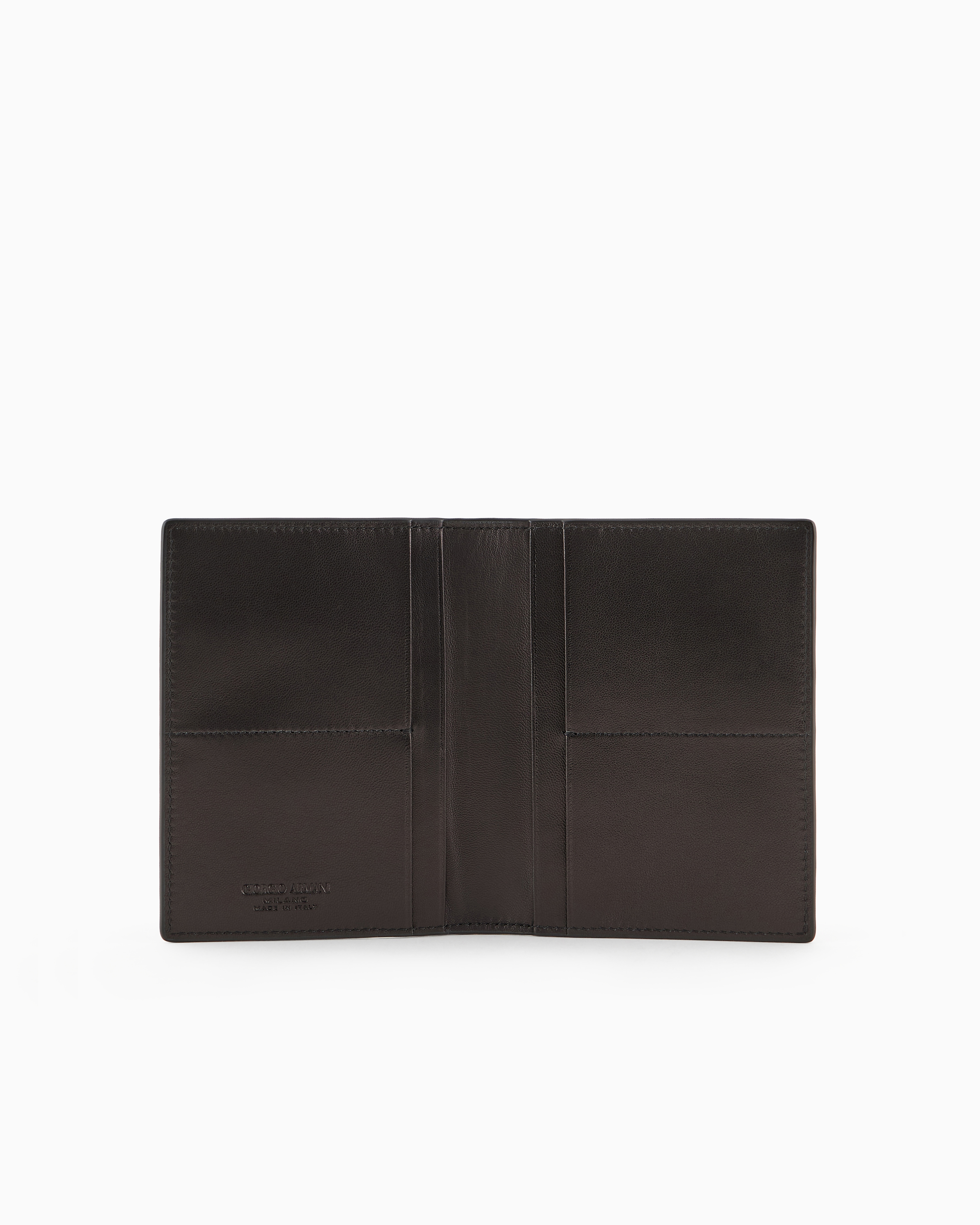 バイフォールド パスポートホルダー ナッパレザー | Giorgio Armani