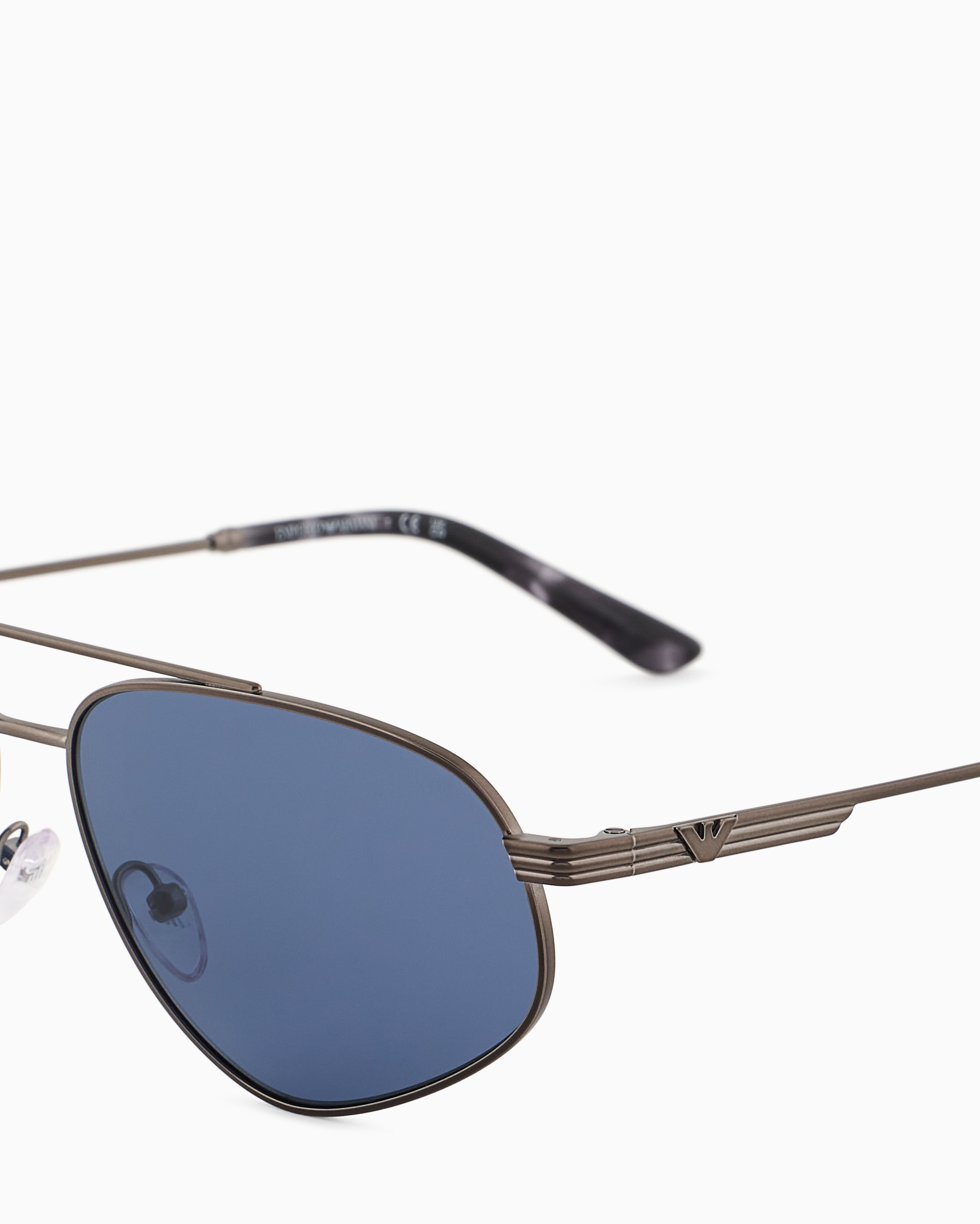 Emporio Armani - Men’s aviator sunglasses, Man, Grey, Size: 59L
