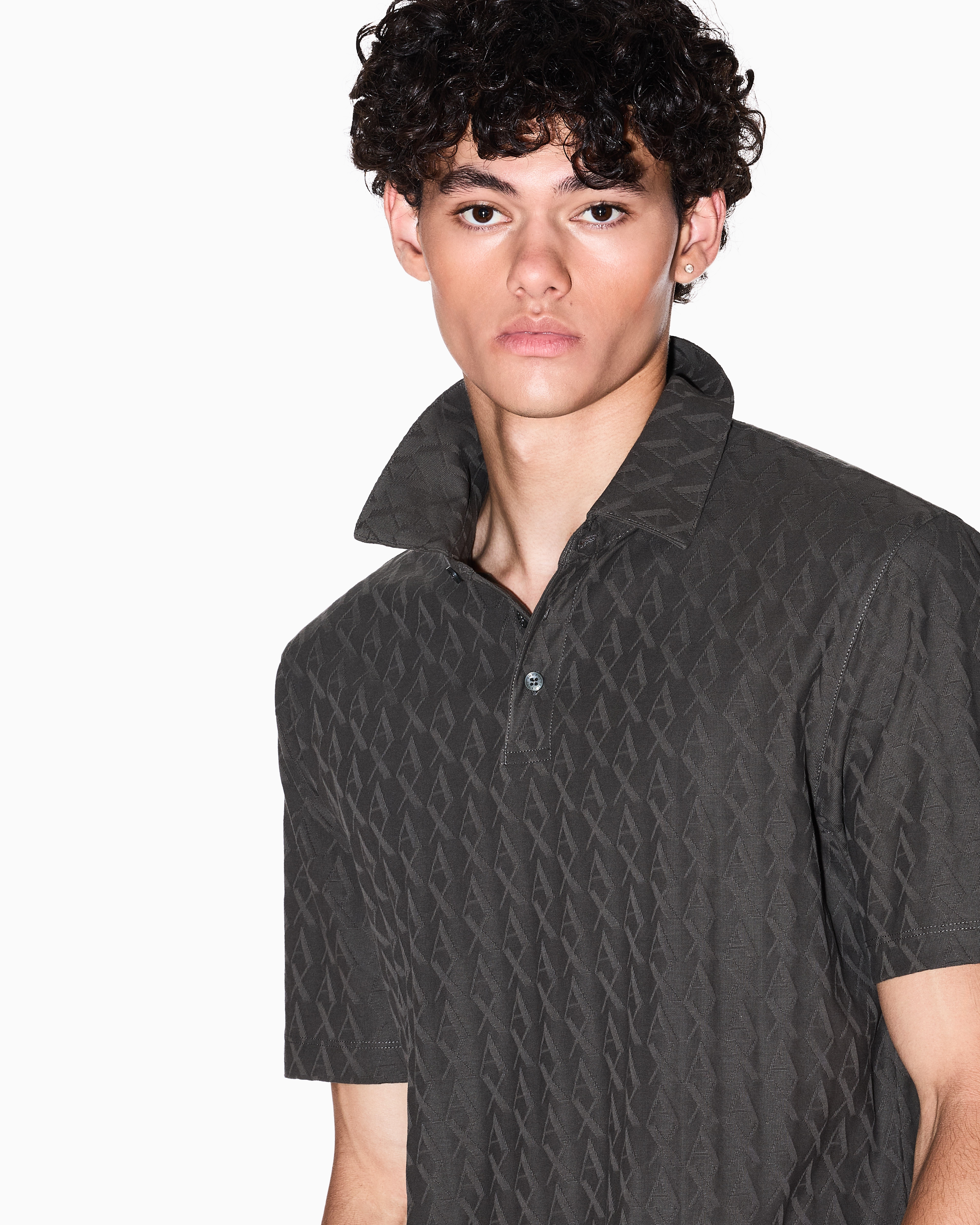 Armani Exchange - REGULAR FIT POLO SHIRT MERCERIZED COTTON, Man, Green, Size: