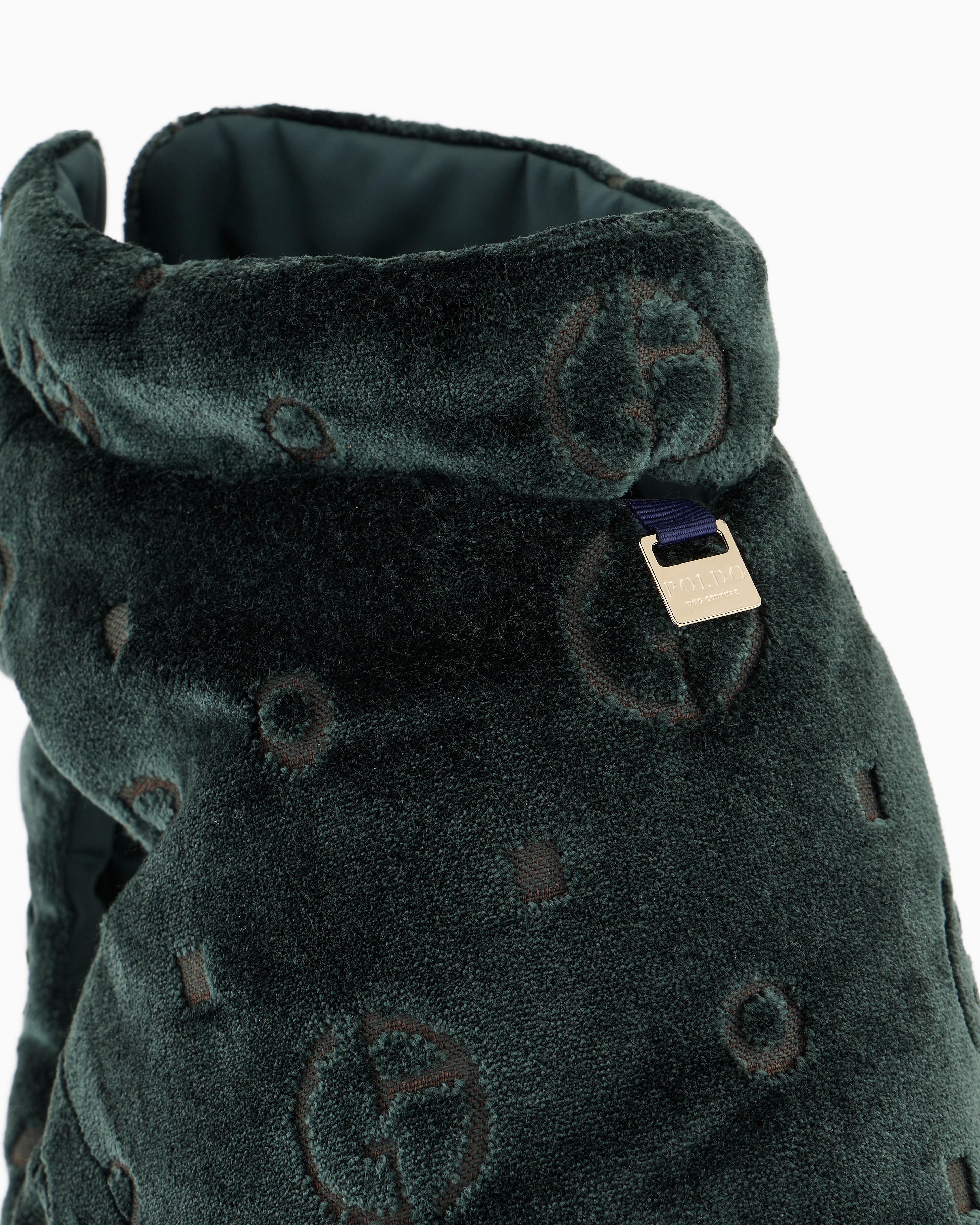 ポルド x ジョルジオ アルマーニ コート ベルベット モノグラムジャ