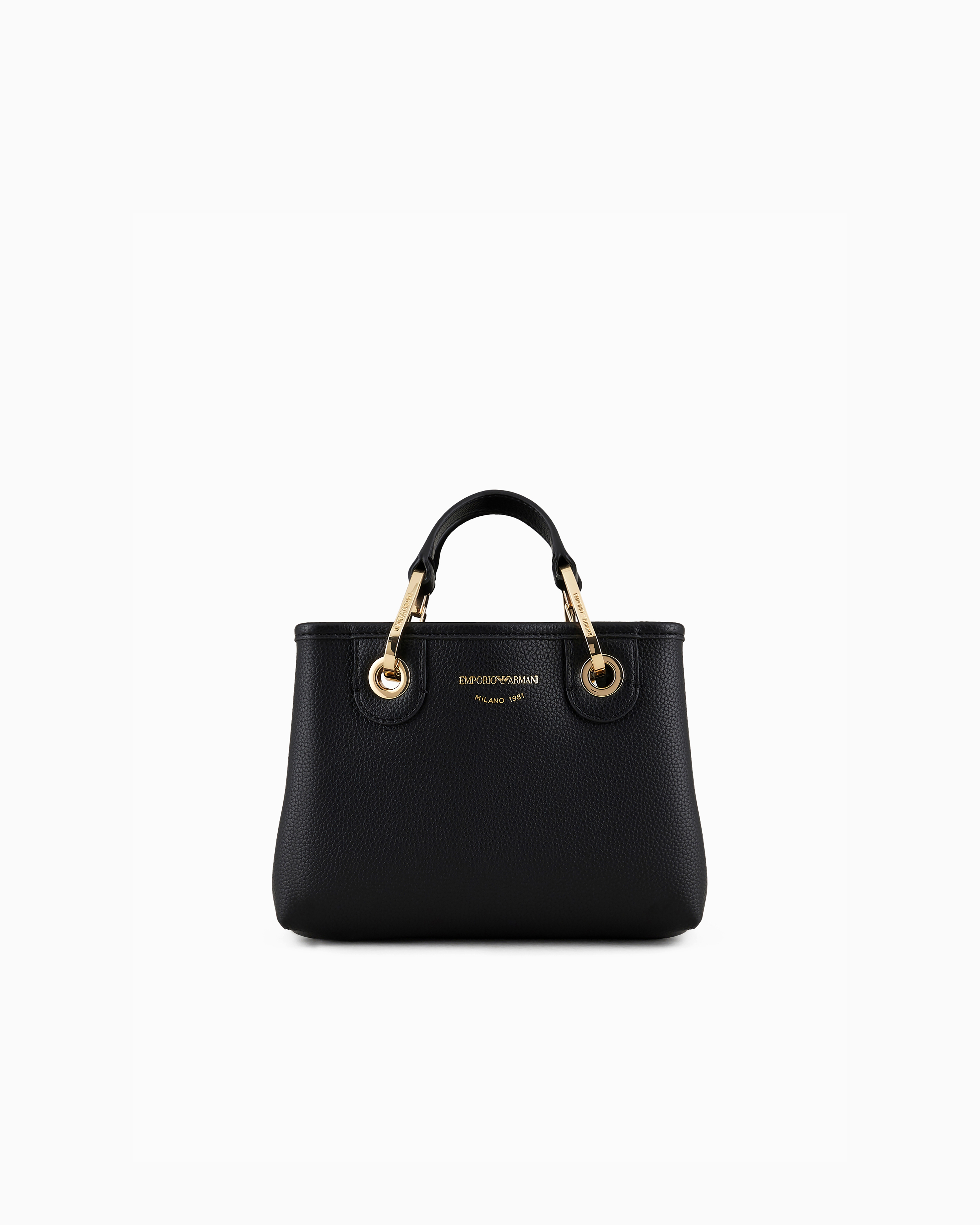 Emporio Armani - Deer-print MyEA mini bag, Woman, Black, Size: TU