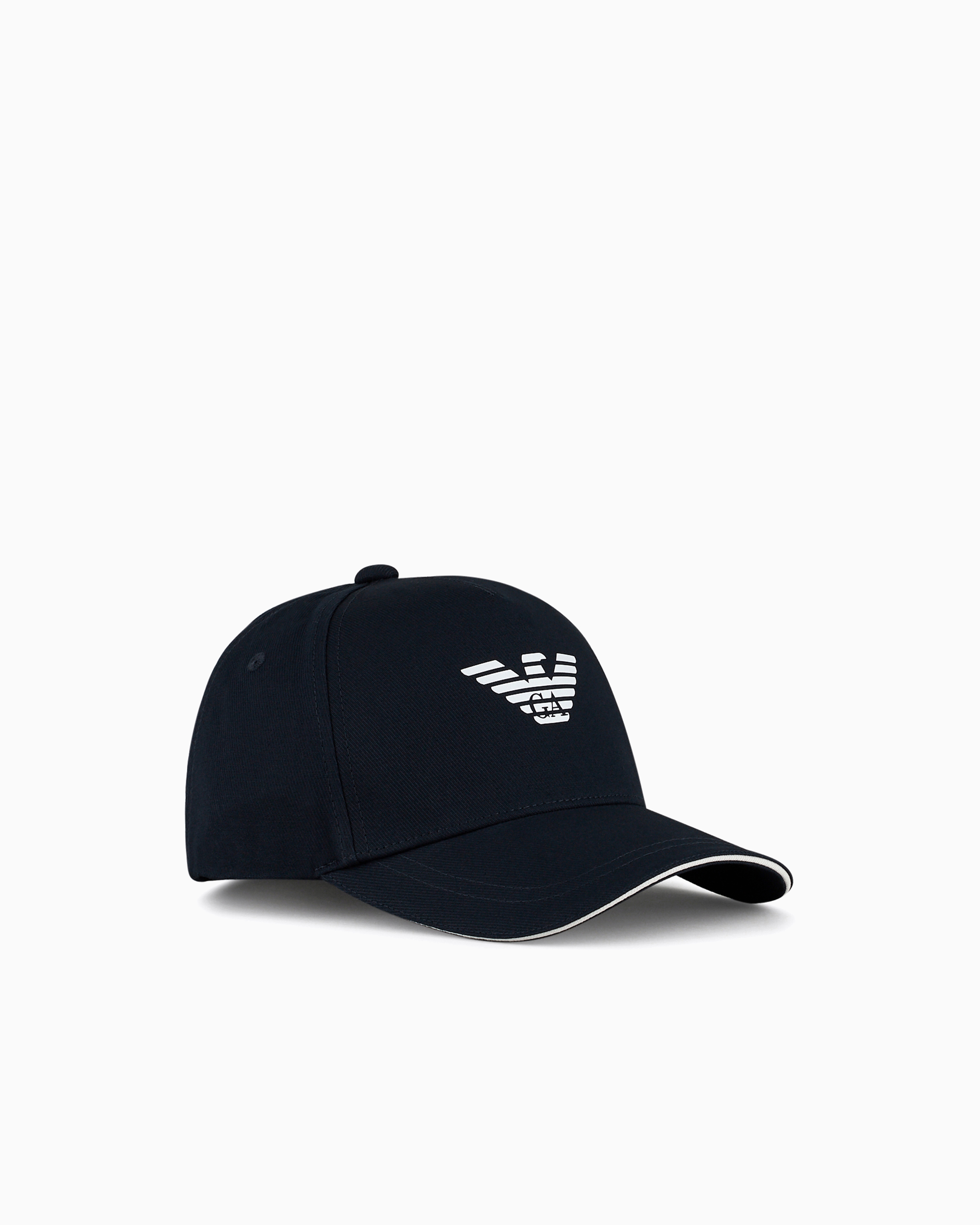 Emporio Armani Men's Navy_blue Eagle-Print Baseball Cap