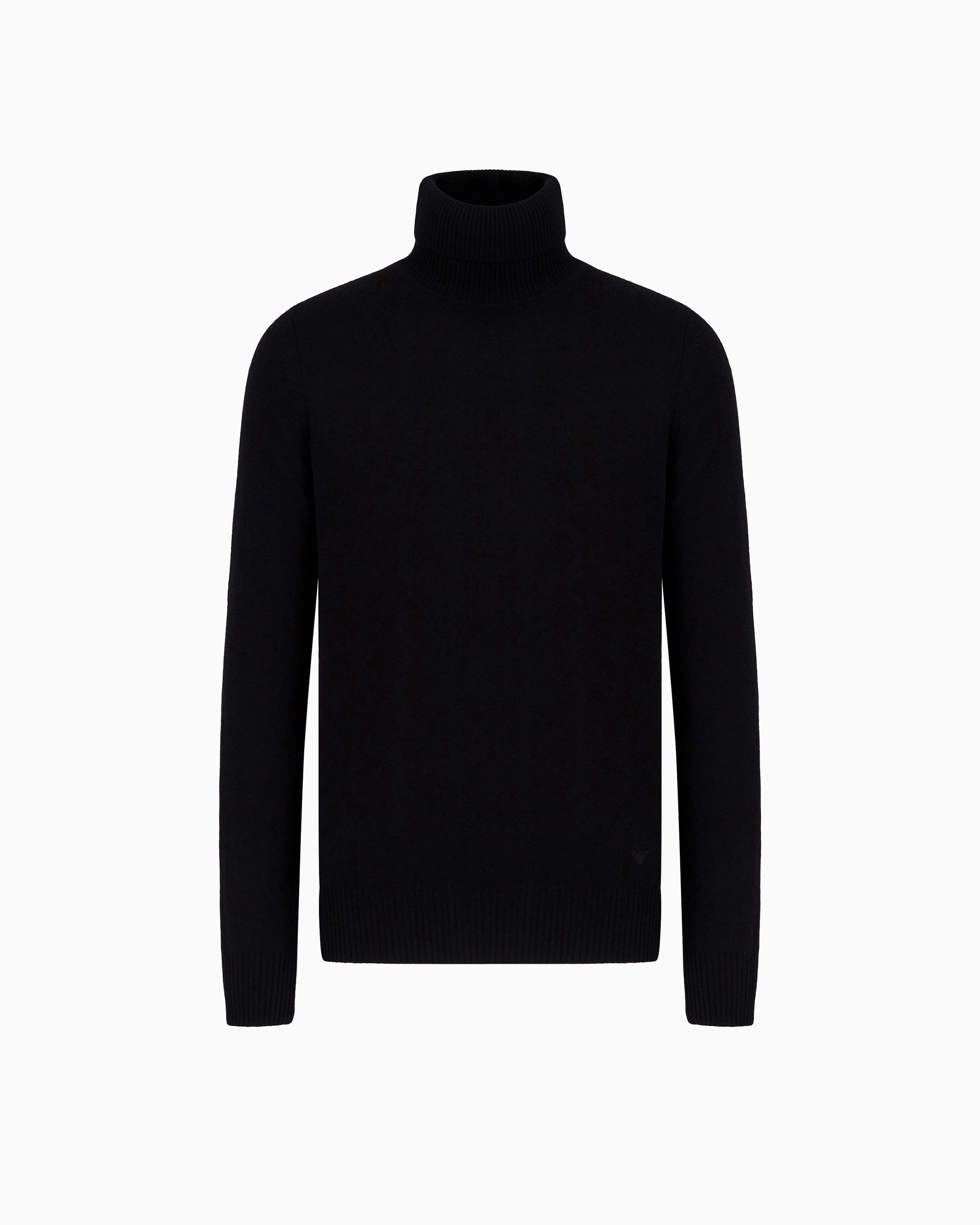 Emporio Armani - Pure cashmere rollneck, Man, Black, Size: