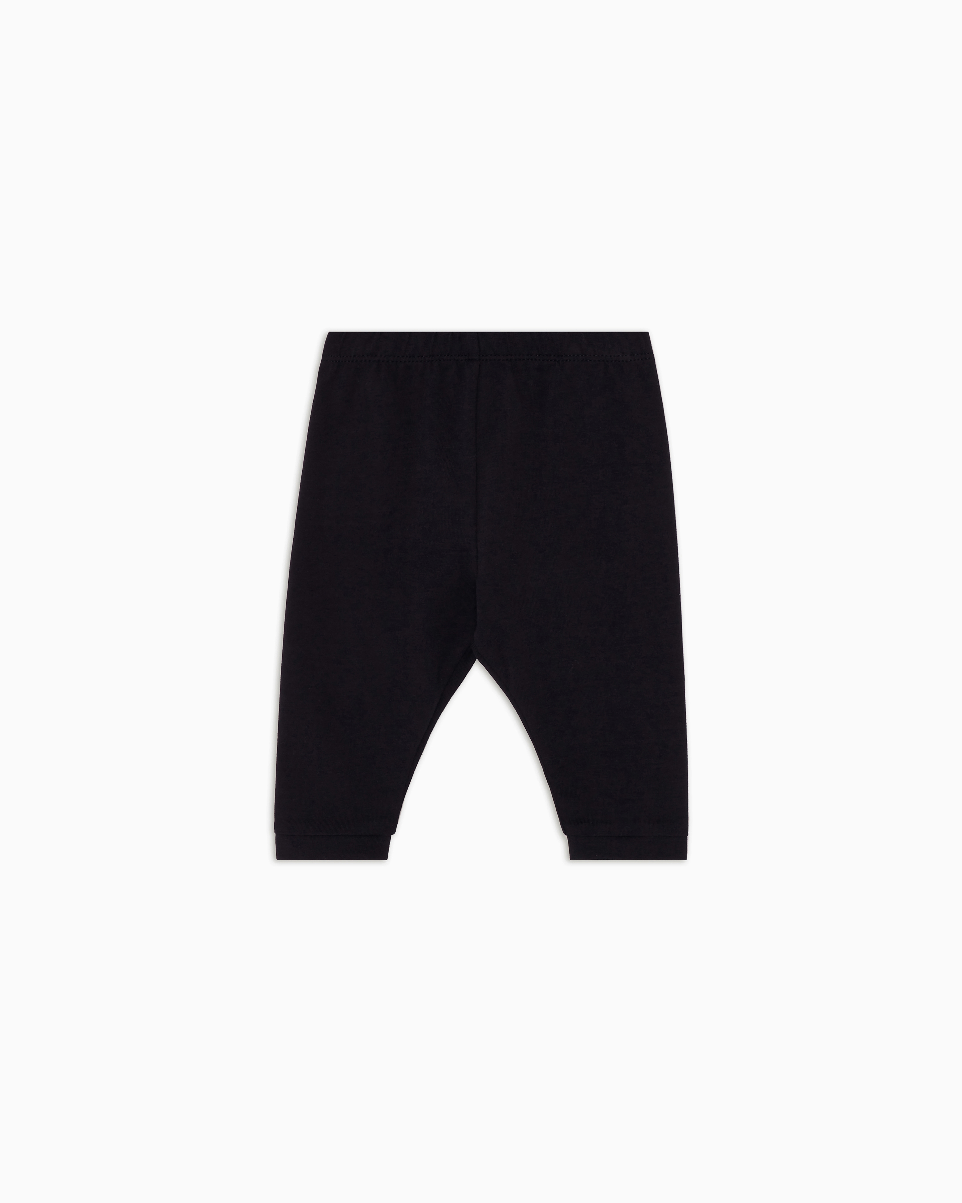 Emporio Armani - Logo, stretch jersey leggings, Girl, Navy Blue, Size: