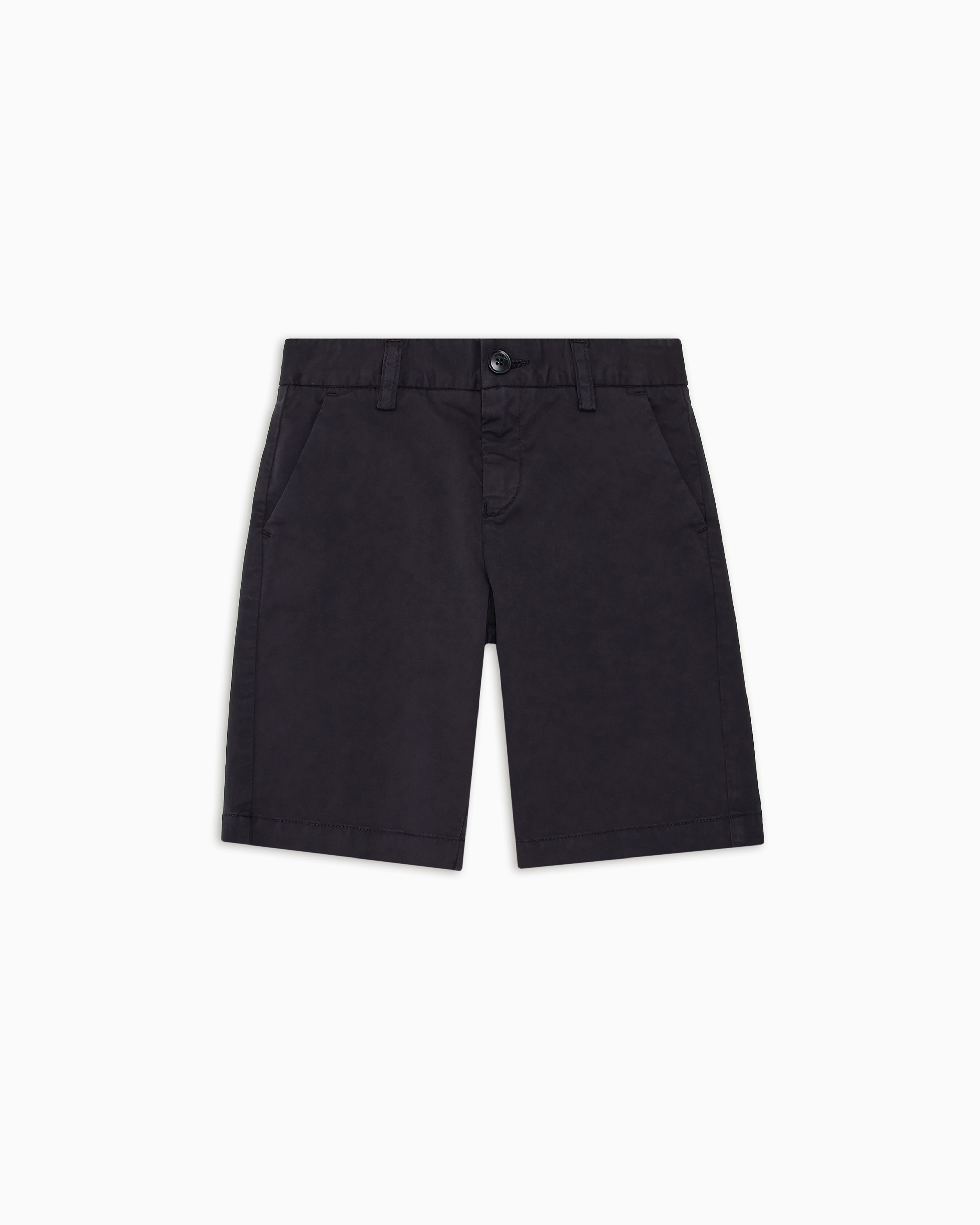 Emporio Armani - Chino Bermuda shorts cotton, Boy, Navy Blue, Size: