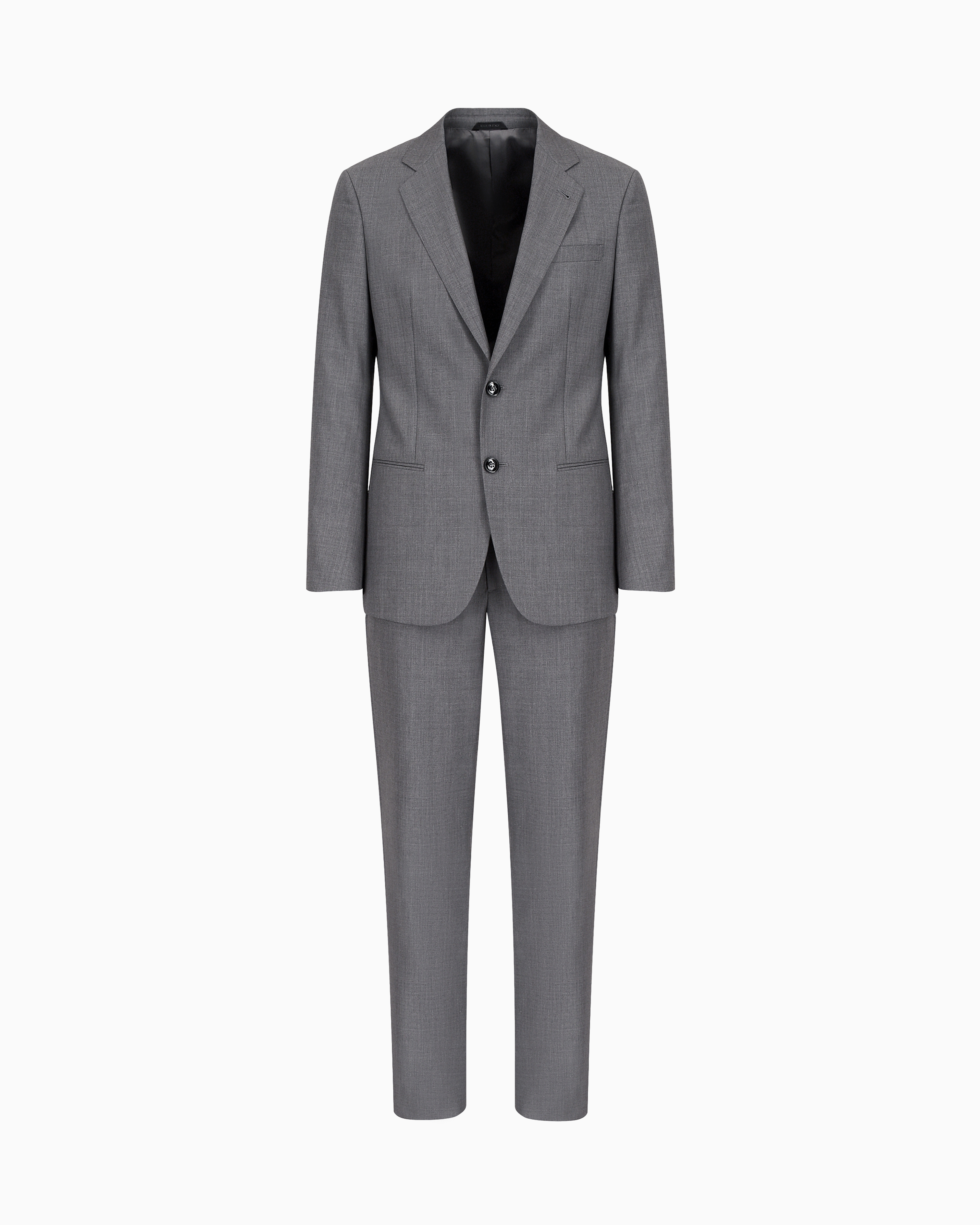 Giorgio Armani Grey Soho Line Single-Breasted Suit In Wool And Cashmere