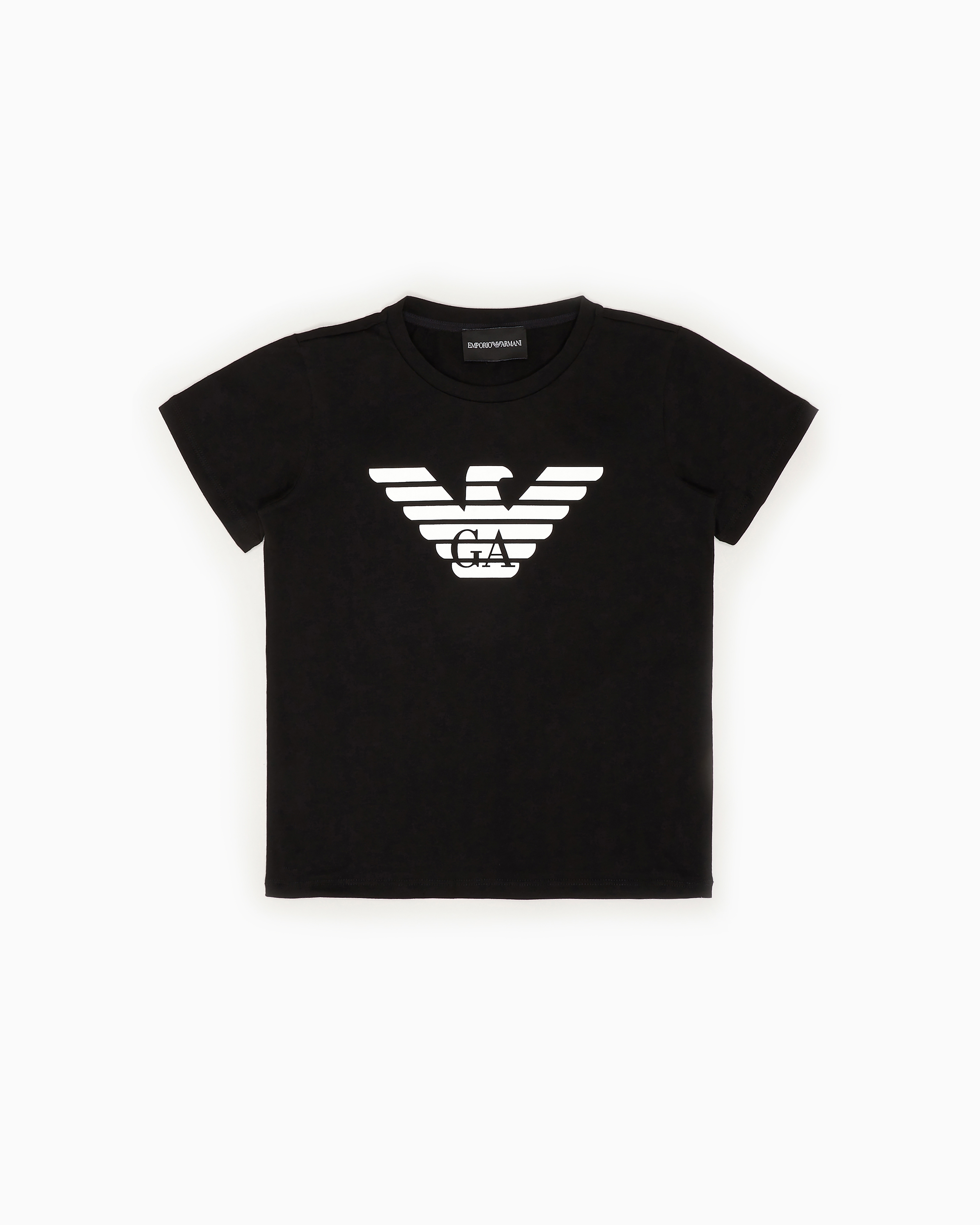 Pima-jersey T-shirt with logo | Emporio Armani Pima-jersey T-shirt with logo | Emporio Armani