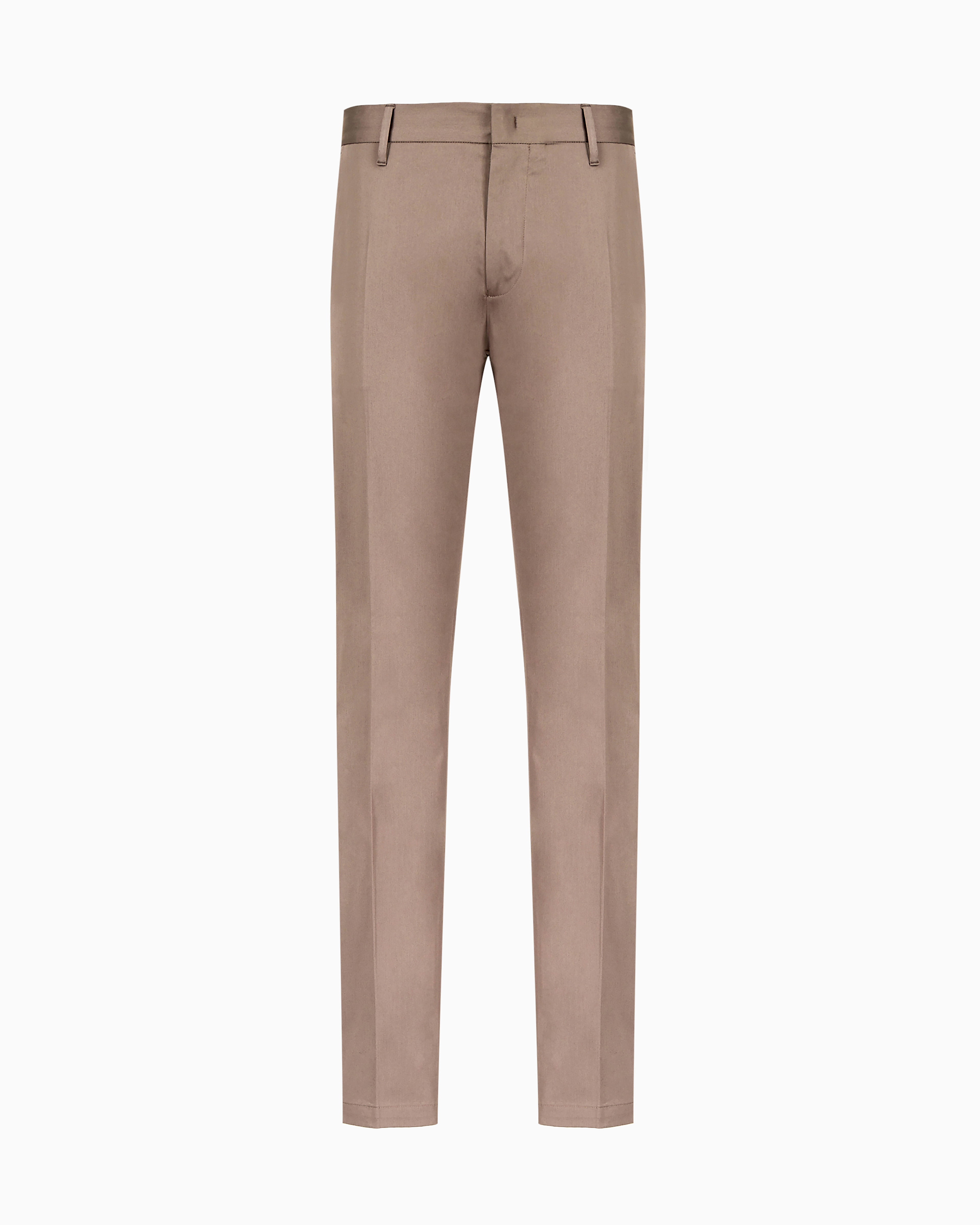 Emporio Armani - Stretch-cotton chinos, Man, Beige, Size: