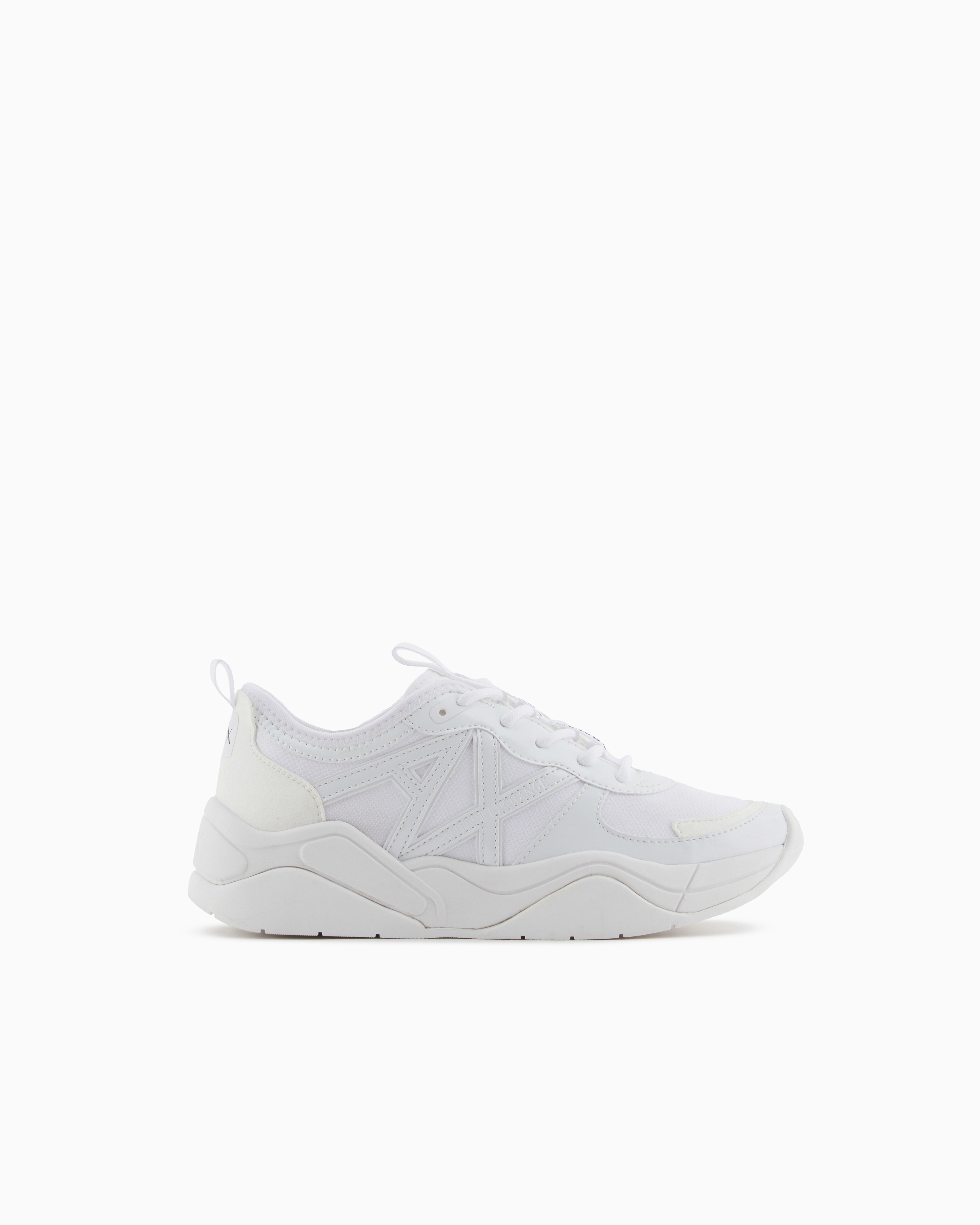 Armani Exchange White Chunky Sneakers With Logo