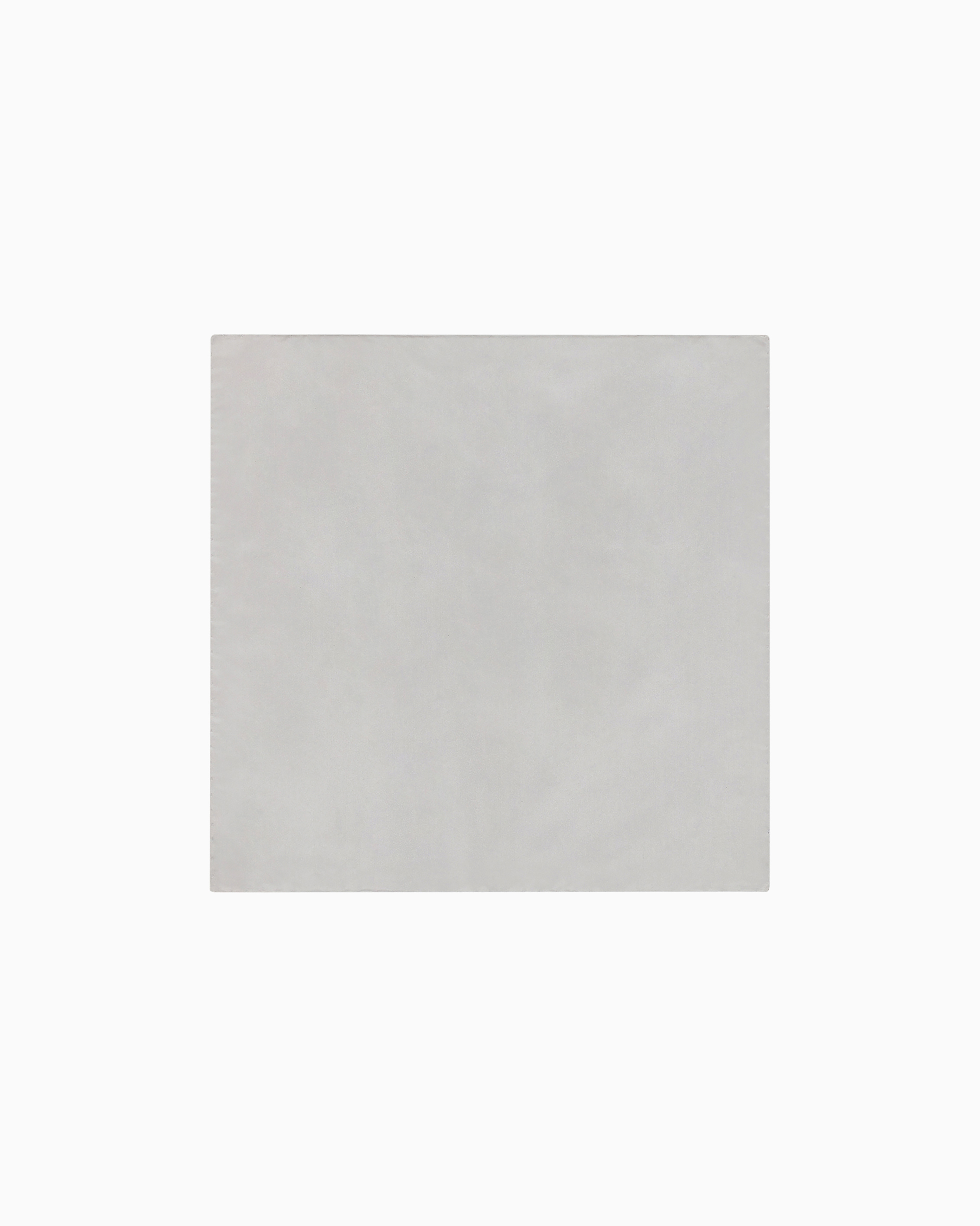 Emporio Armani Men's Grey Pure Silk Pocket Square With Jacquard Micro-Motif