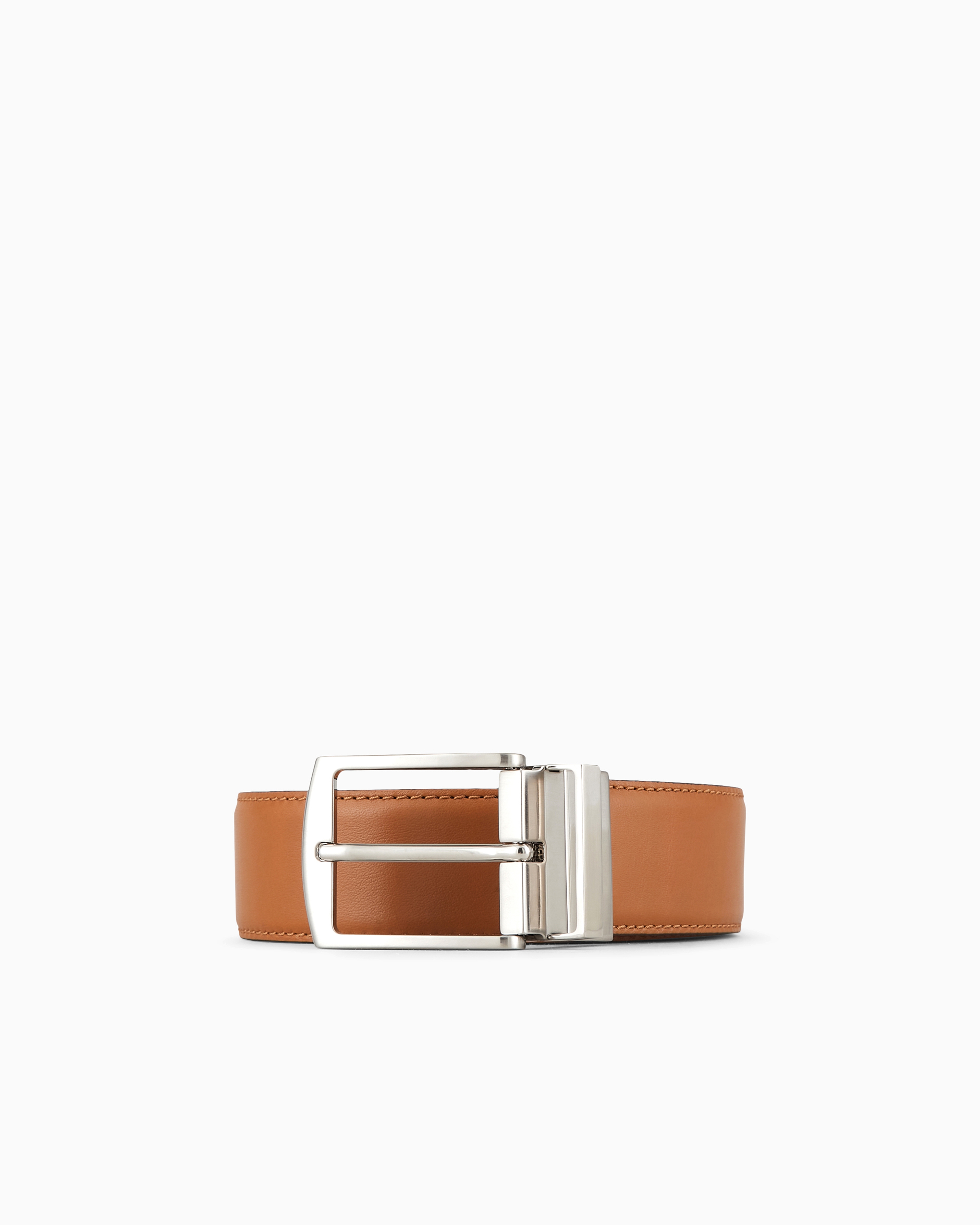 Giorgio Armani Brown Reversible Leather Belt