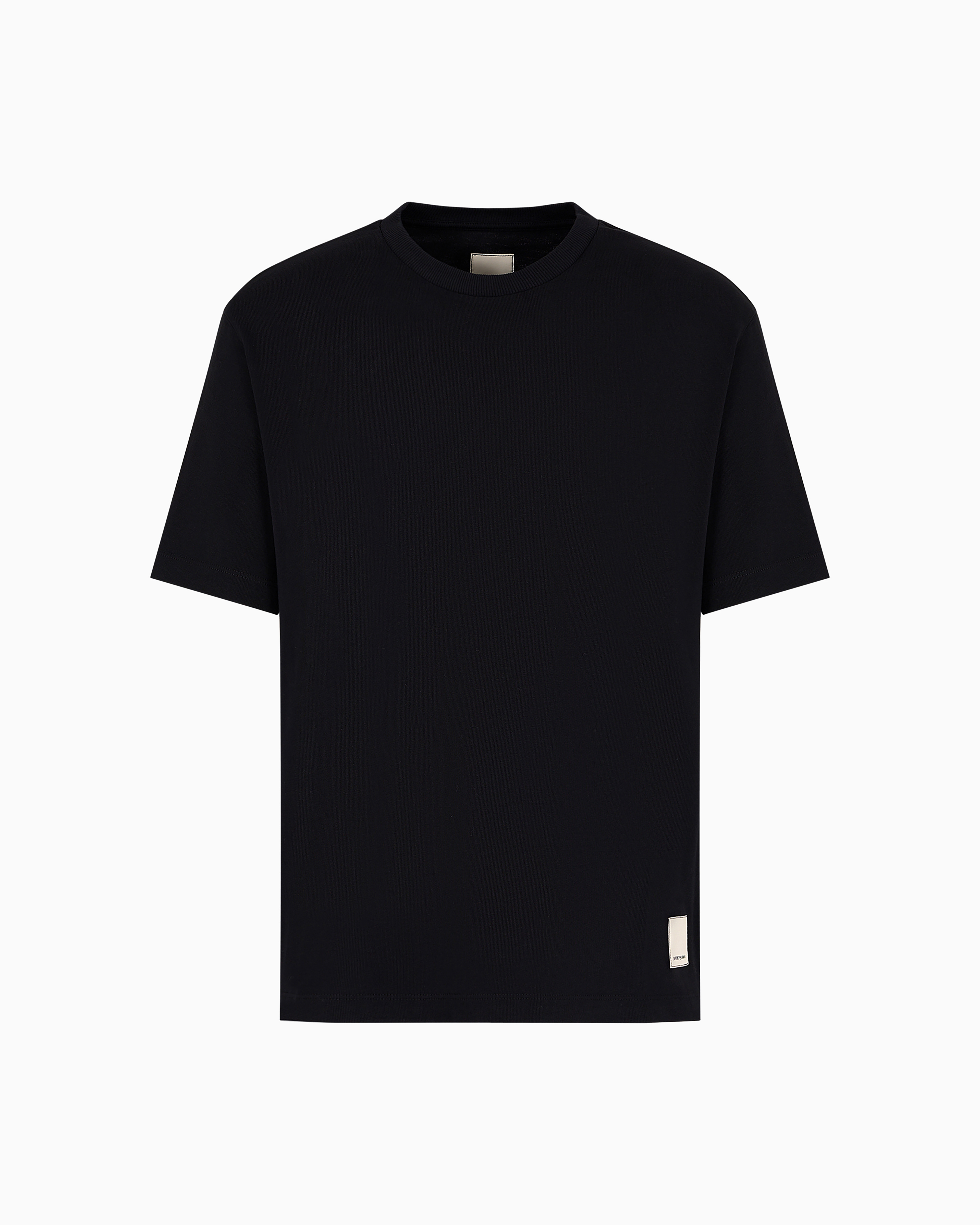 Emporio Armani Men's Black Asv Capsule American Organic Jersey T-Shirt