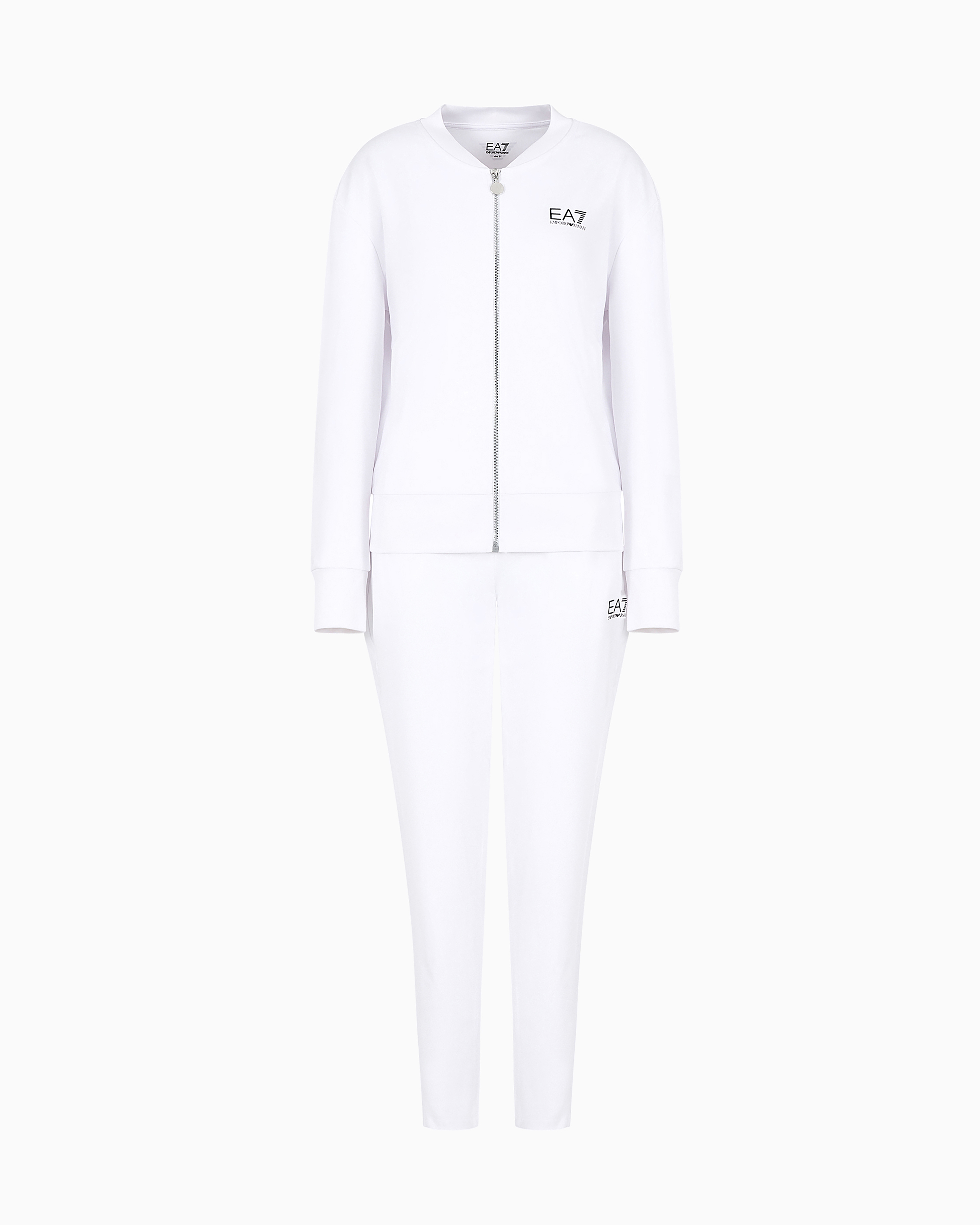 Ea7 White Tennis Pro Tracksuit In Ventus7 Technical Fabric