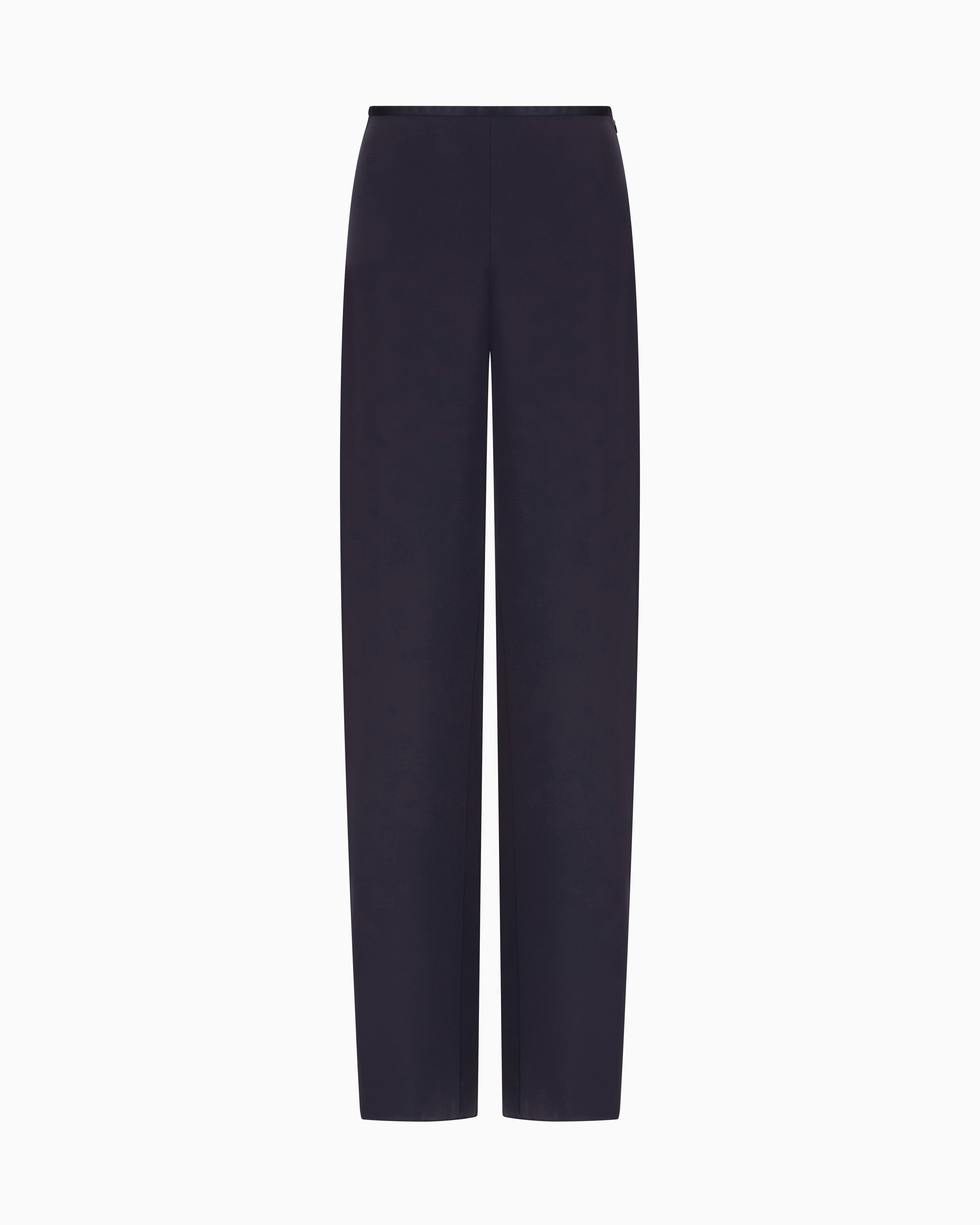 Emporio Armani Pantaloni Palazzo In Tecno Cady