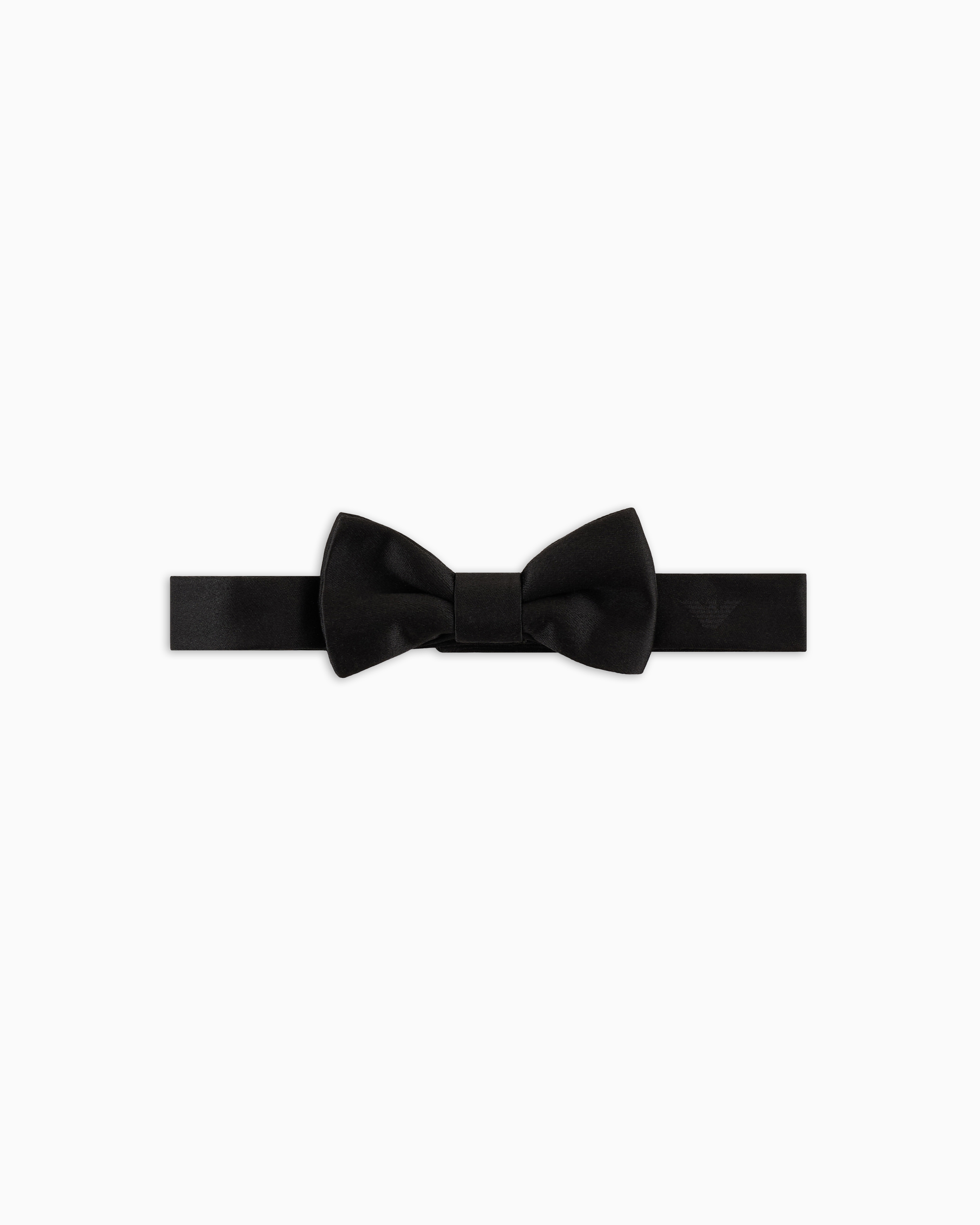 Emporio Armani Black Pure Silk Bow Tie