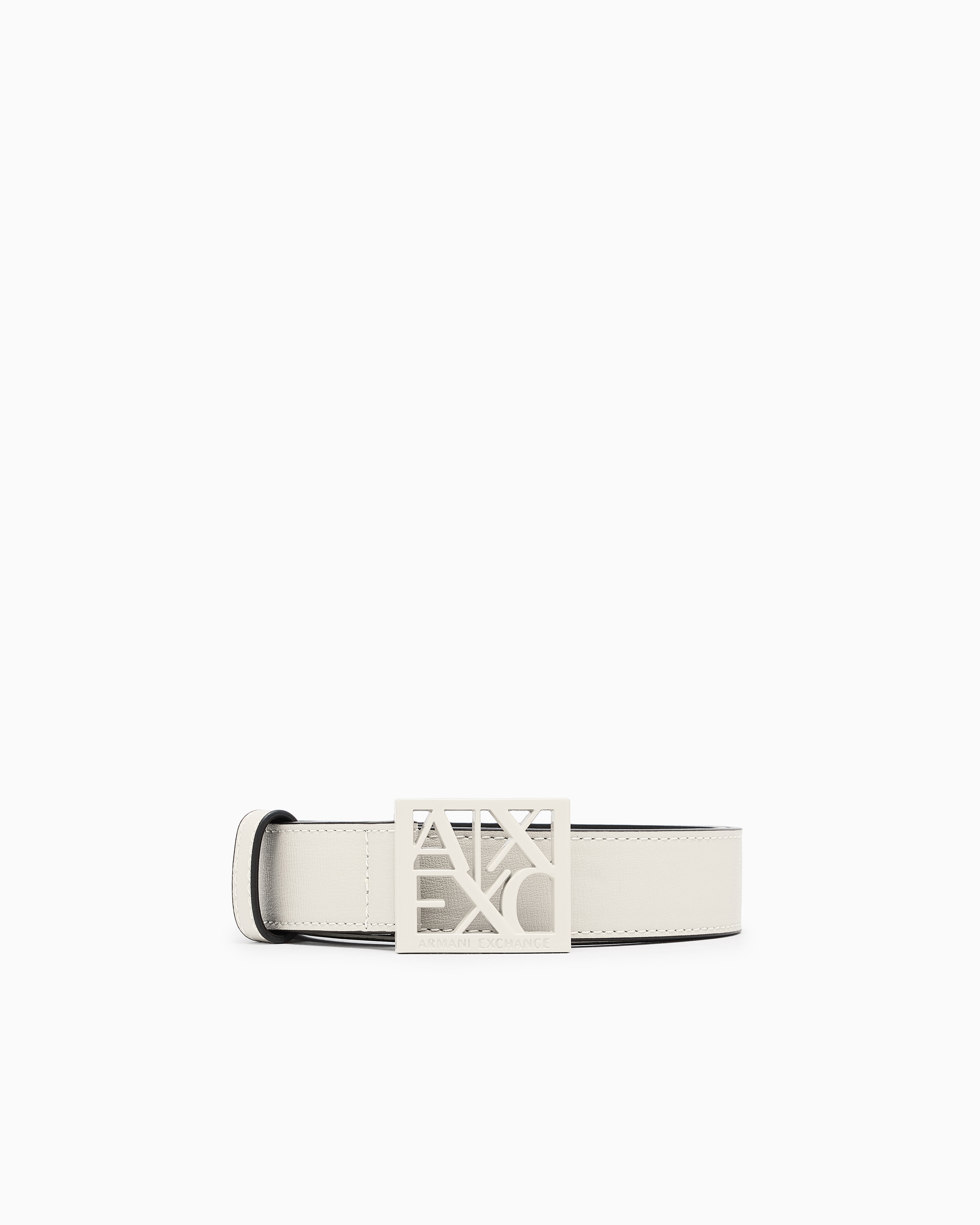 Belt with square logo
