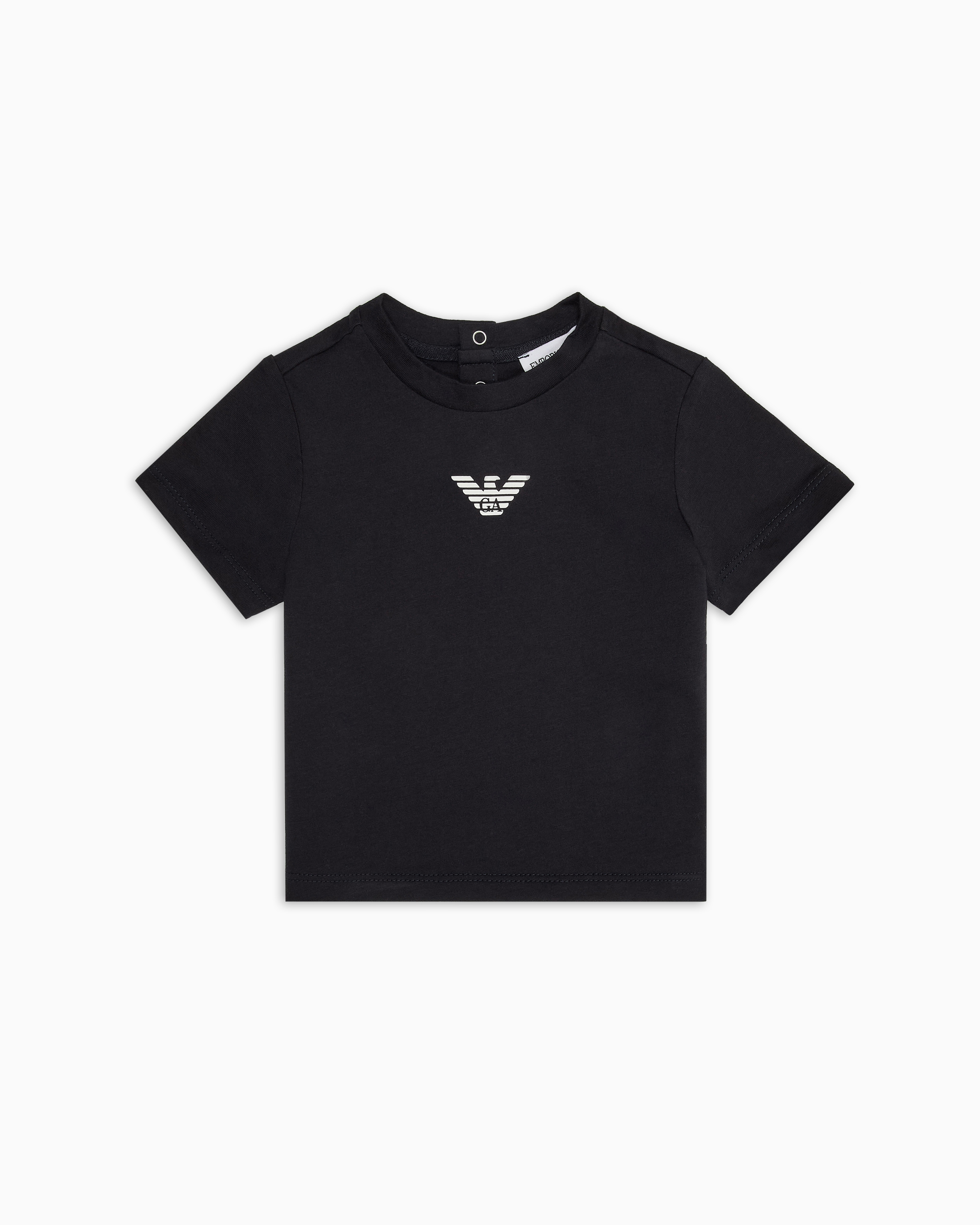 Emporio Armani - Jersey T-shirt with logo, Boy, Blue, Size: