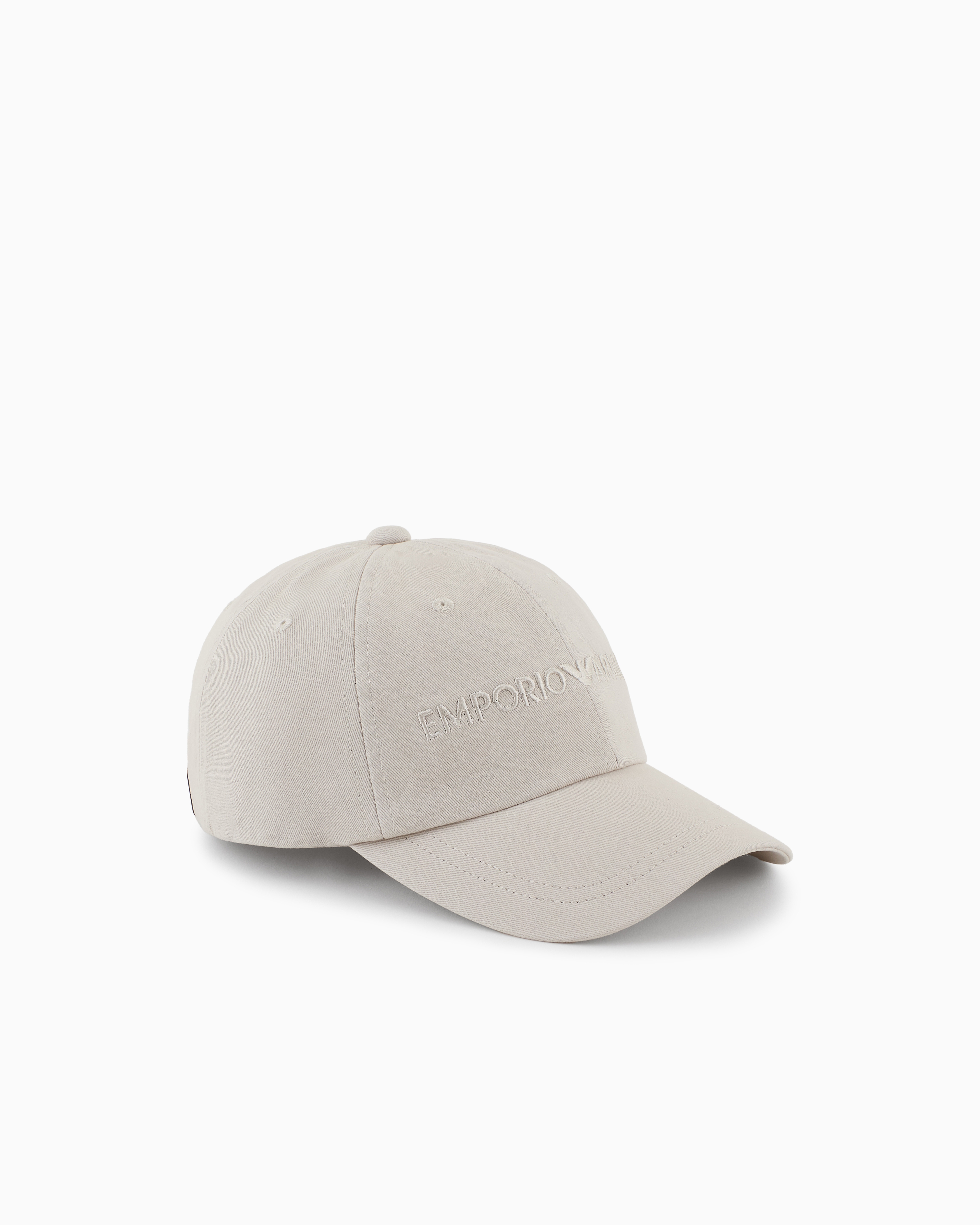 Emporio Armani Beige Baseball Cap With Embroidery