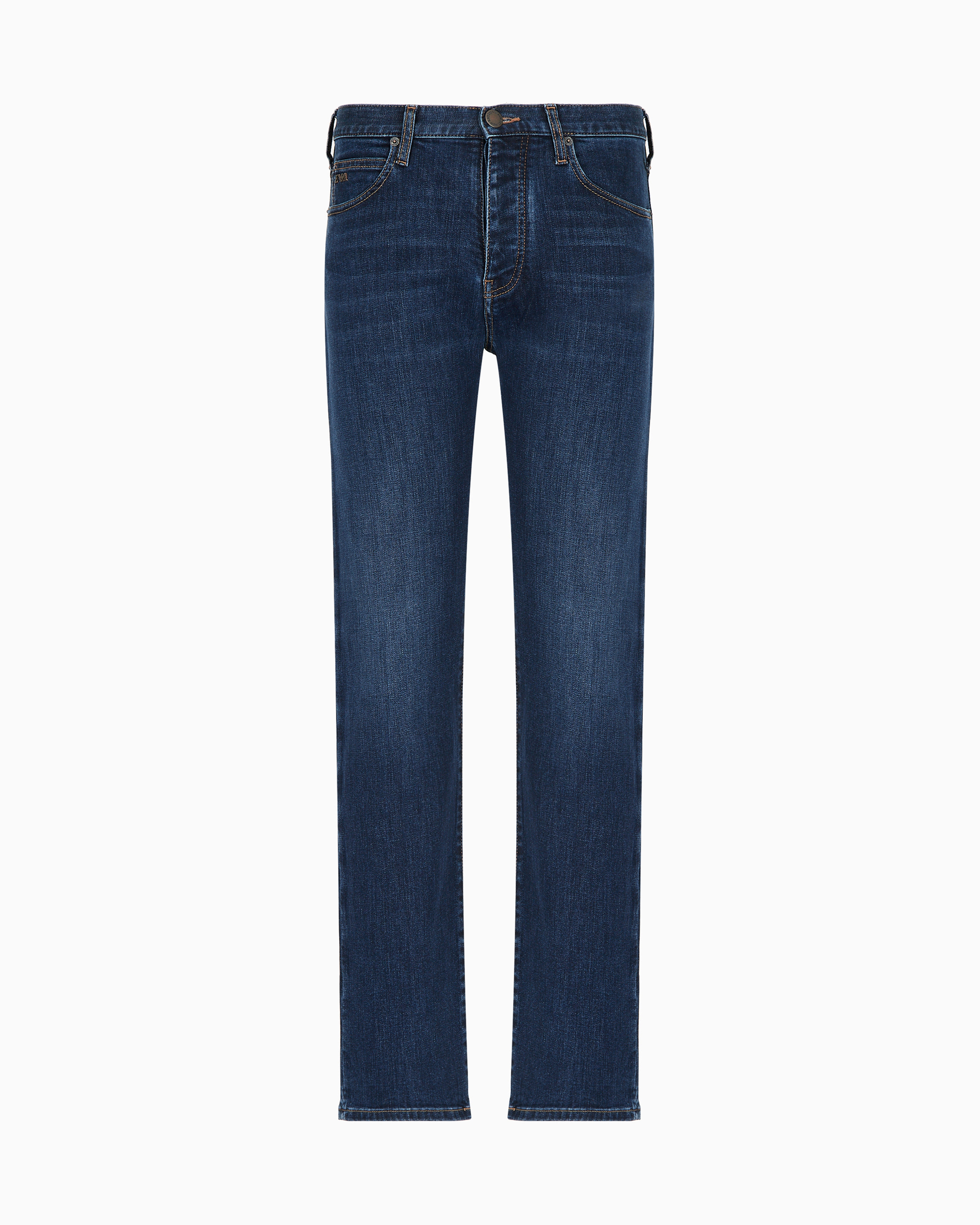 Emporio Armani - J21 Regular-fit jeans washed 11.5 oz comfort denim, Man, Blue, Size: