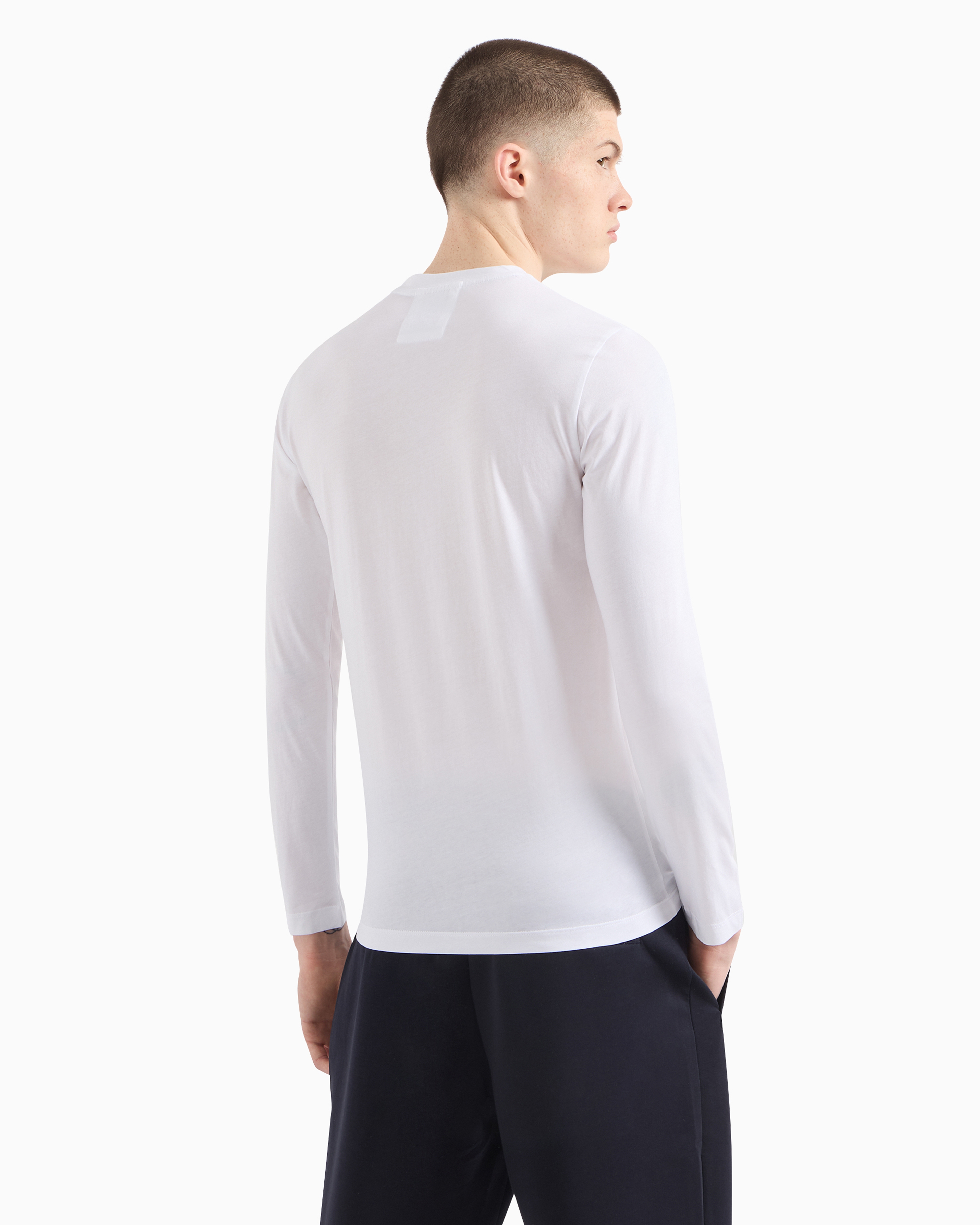 トップス ピマジャージー プリントロゴ | Emporio Armani