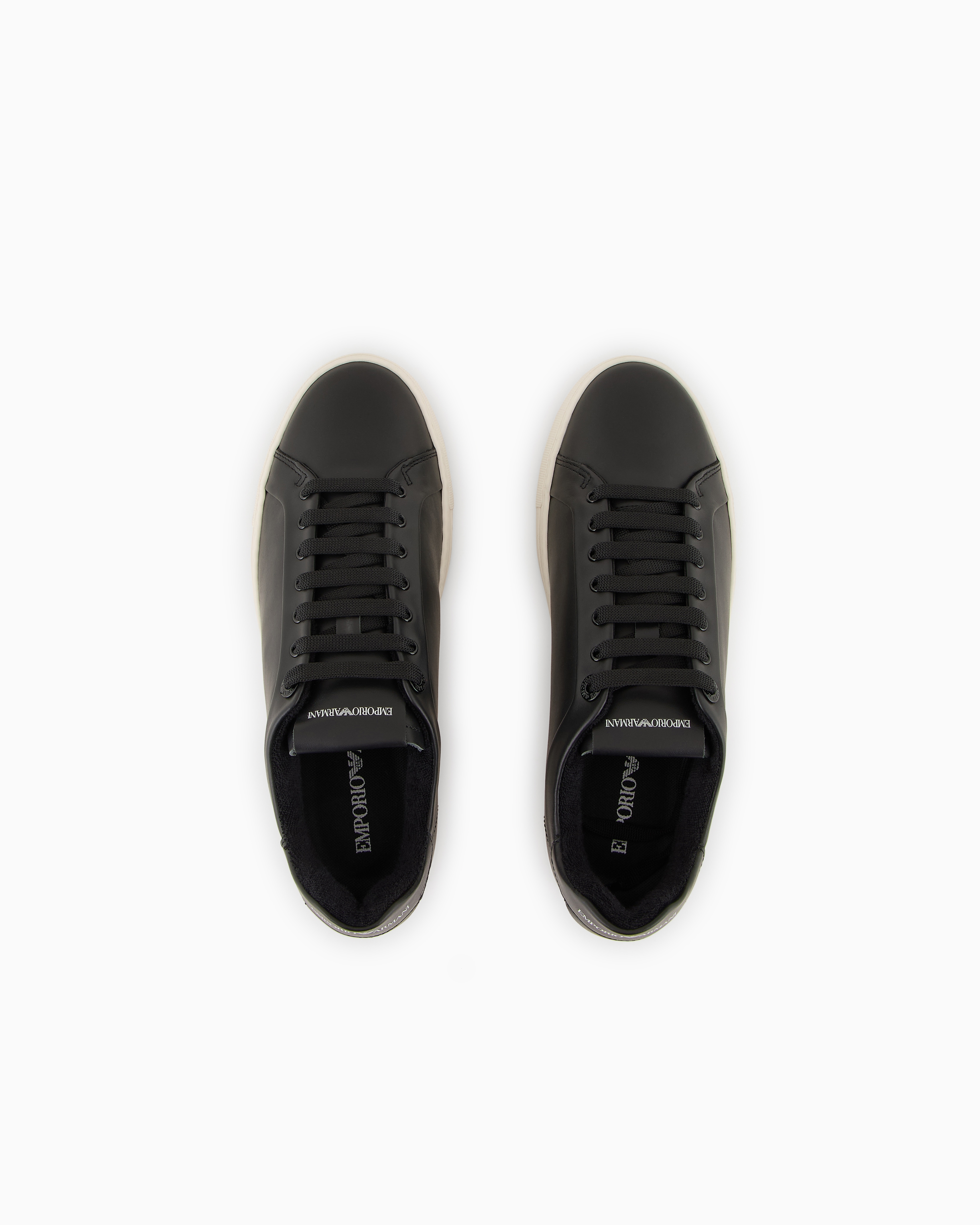 Supple leather sneakers | Emporio Armani