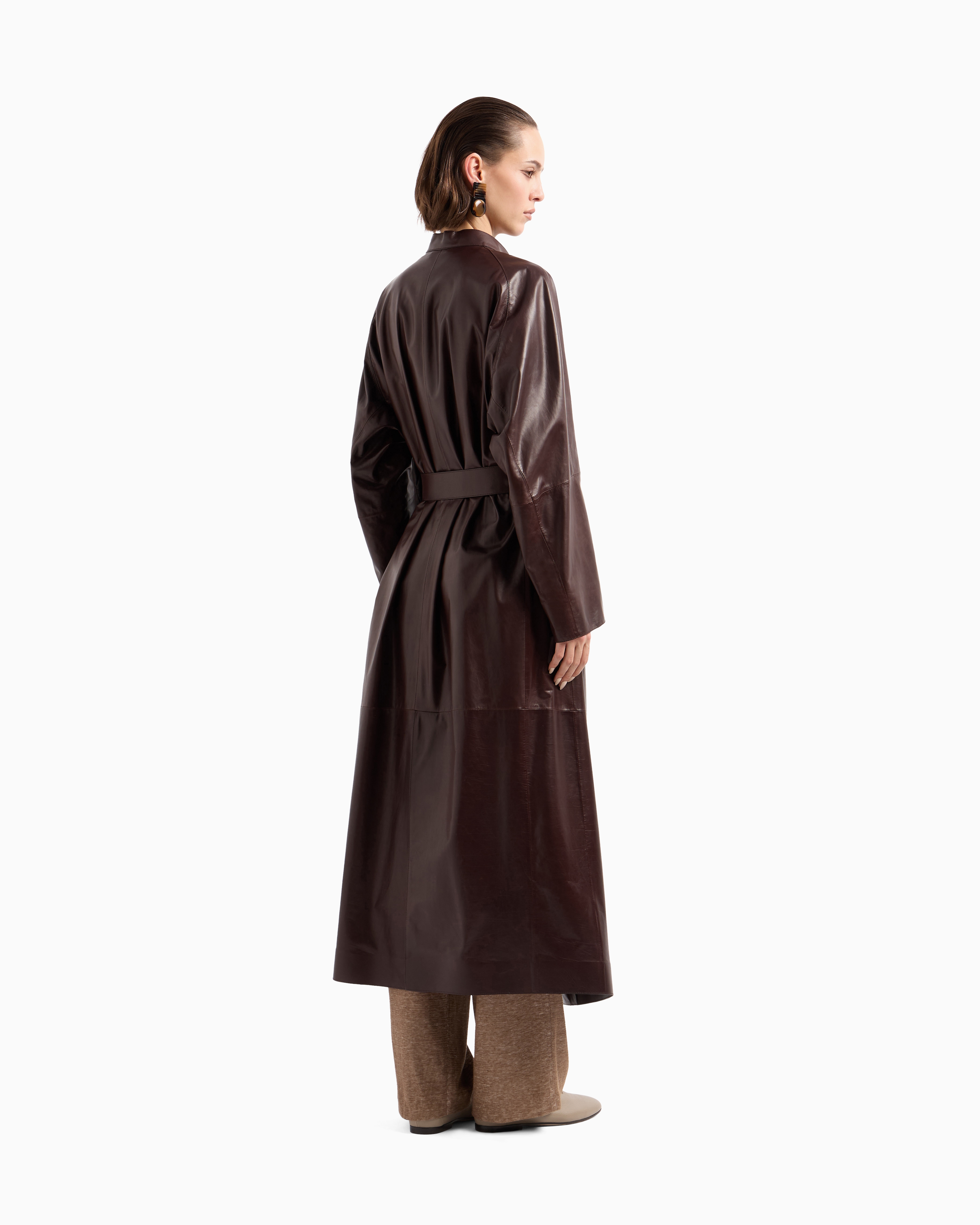 Nappa leather trench coat | Giorgio Armani