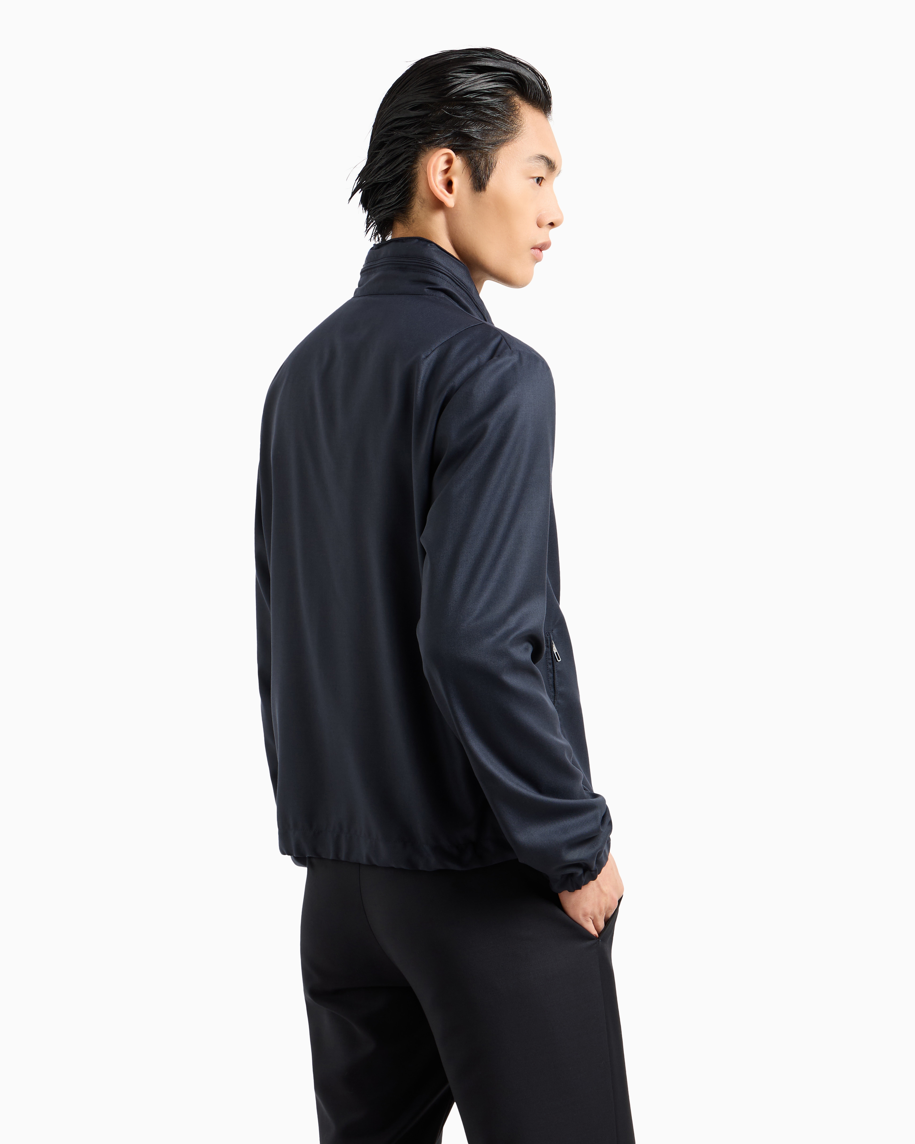 Icon cashmere-blend gabardine blouson | Giorgio Armani