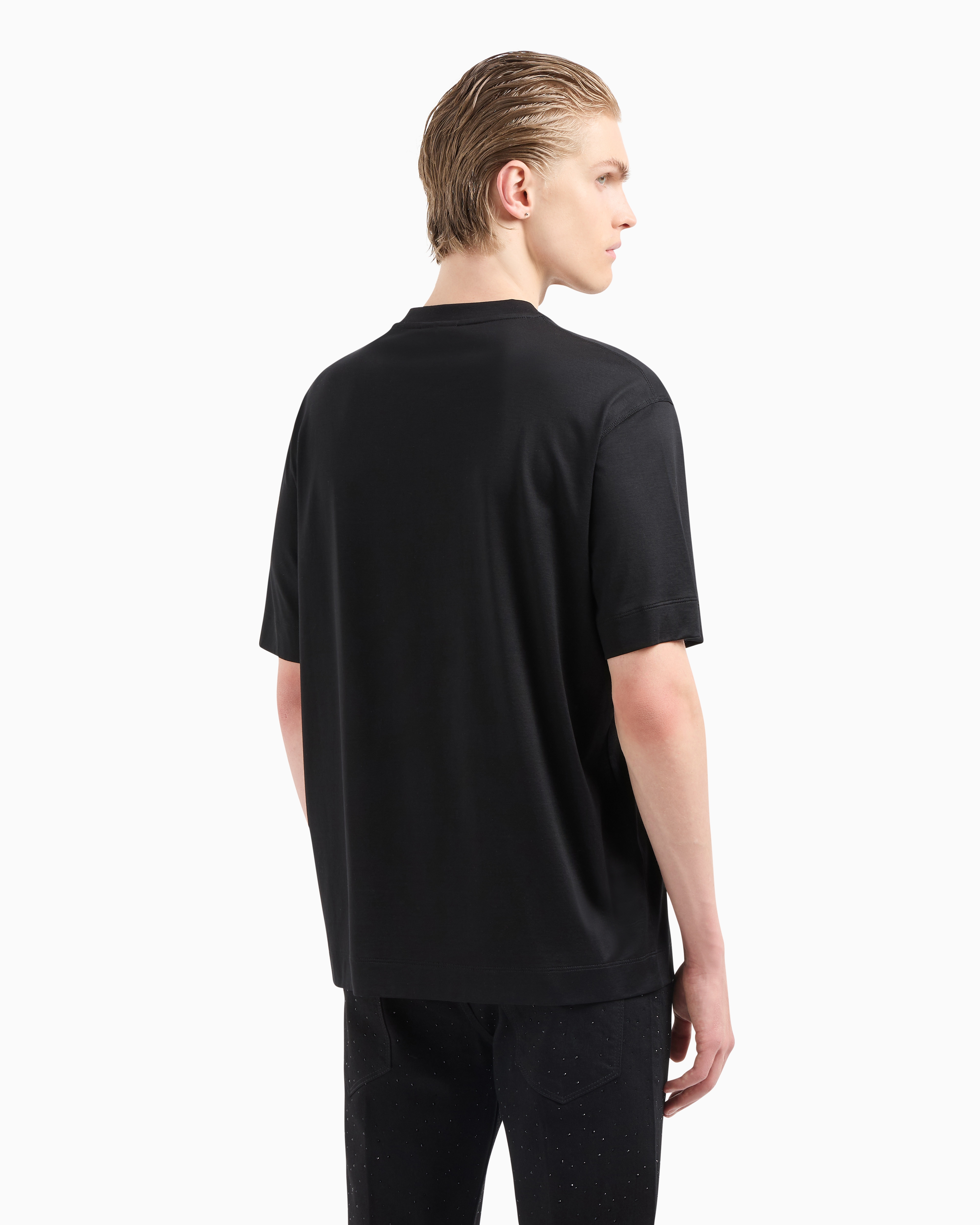 ASV Clubwear Tシャツ リヨセル混紡ジャージー イーグルパッチ