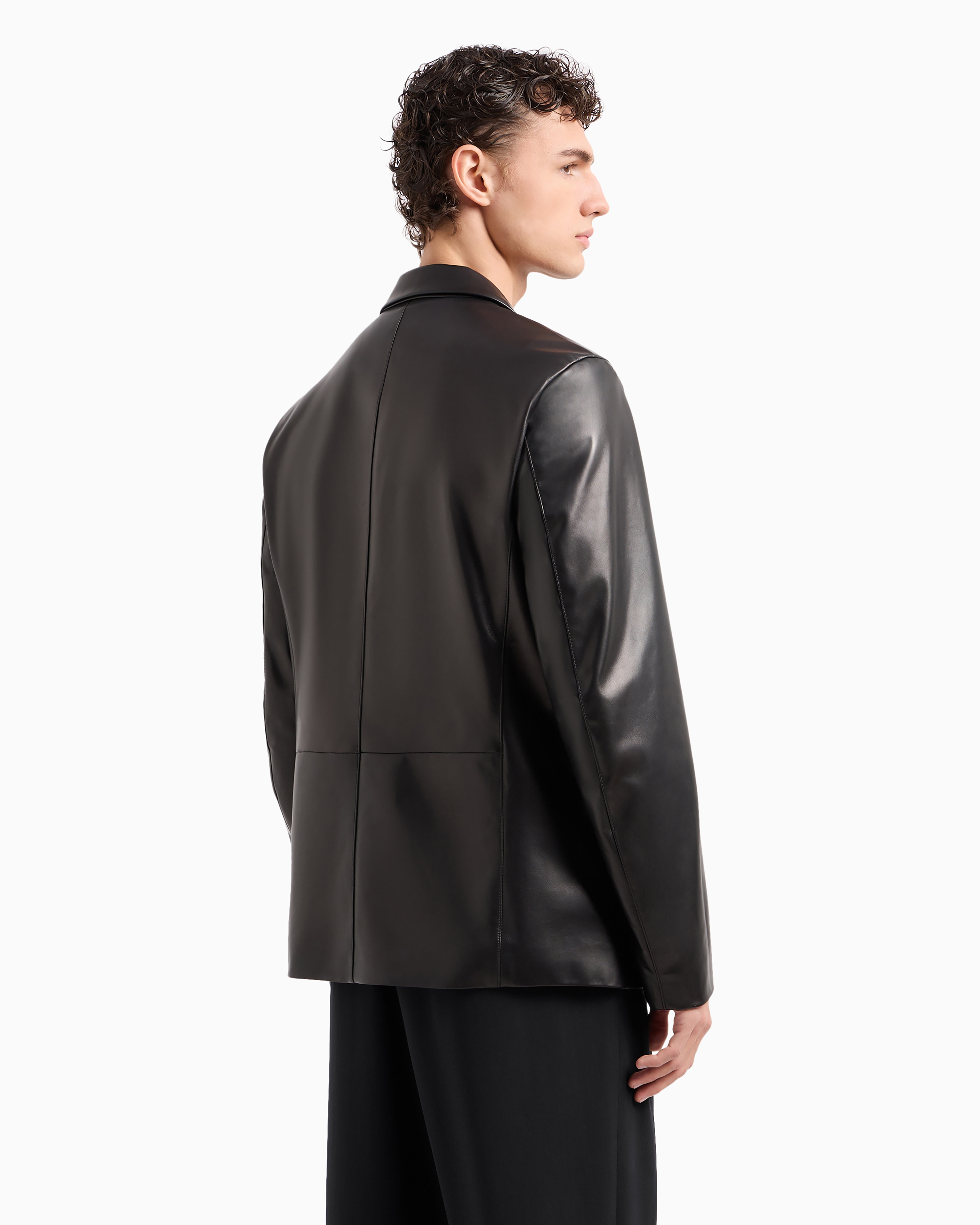 GIORGIO ARMANI レザーブルゾン　M GIORGIO ARMANI レザーブルゾン M GIORGIO ARMANI（レザー