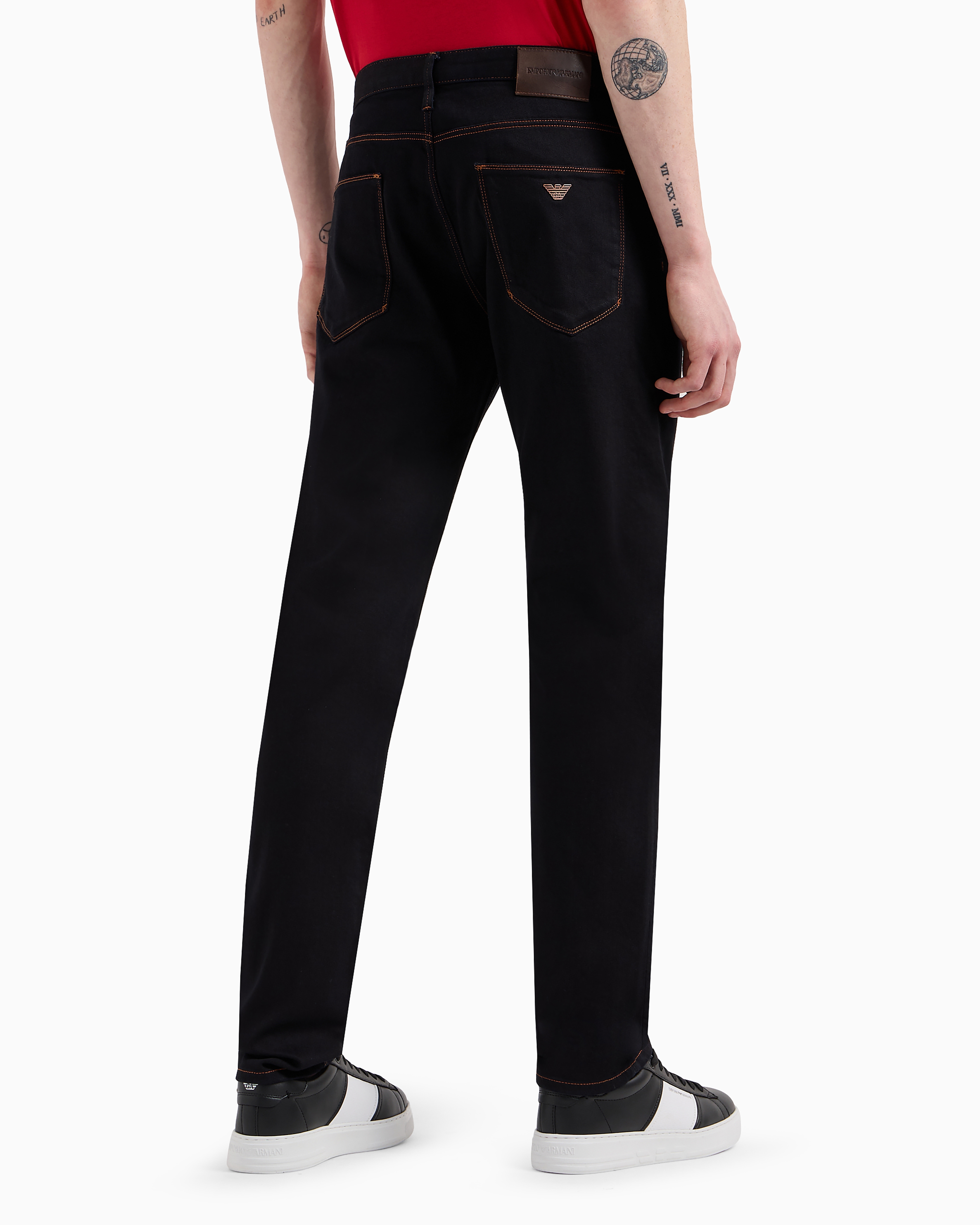 J06 Slim-fit, washed, oz comfort-denim jeans Emporio Armani