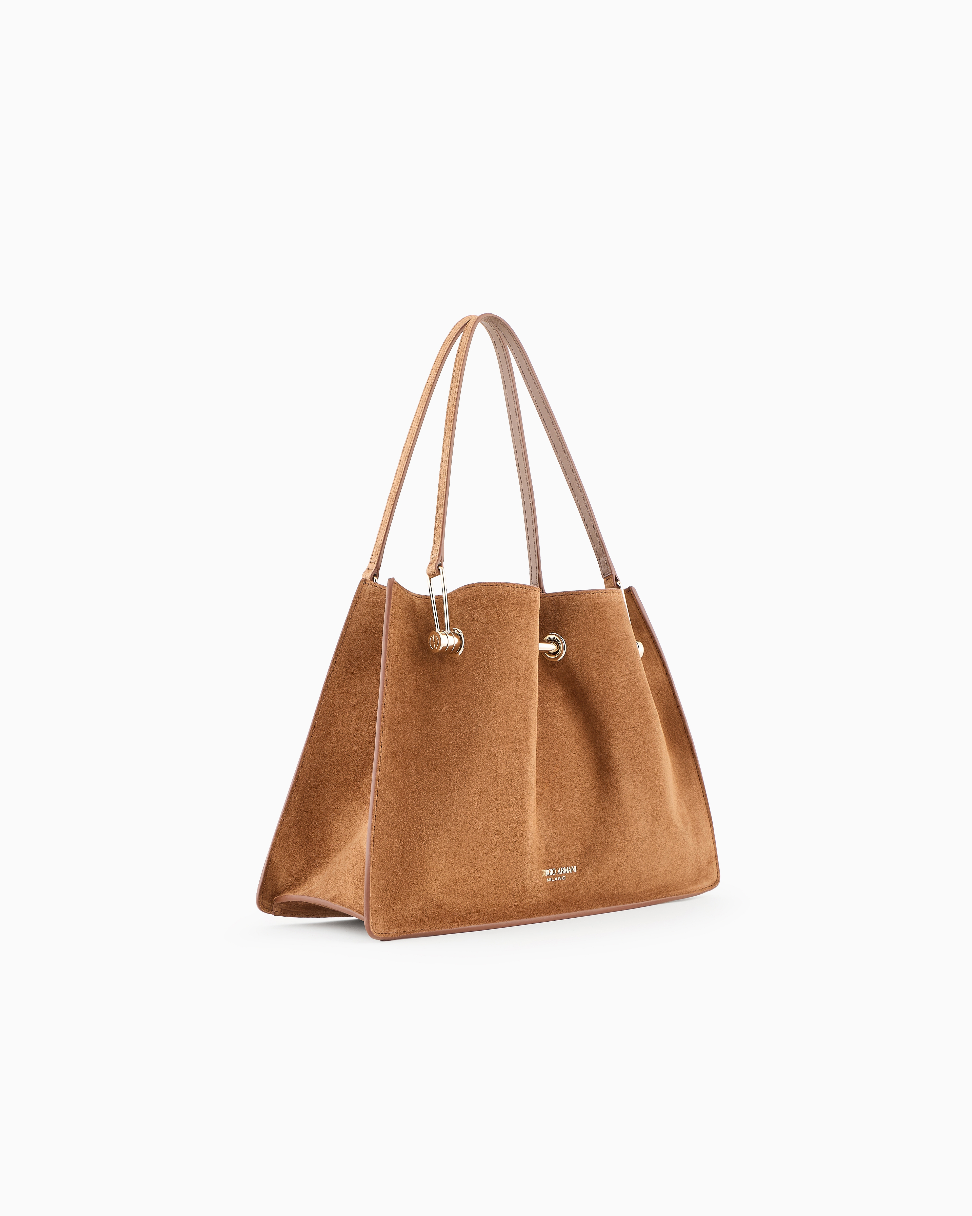 Small suede shopper bag Giorgio Armani