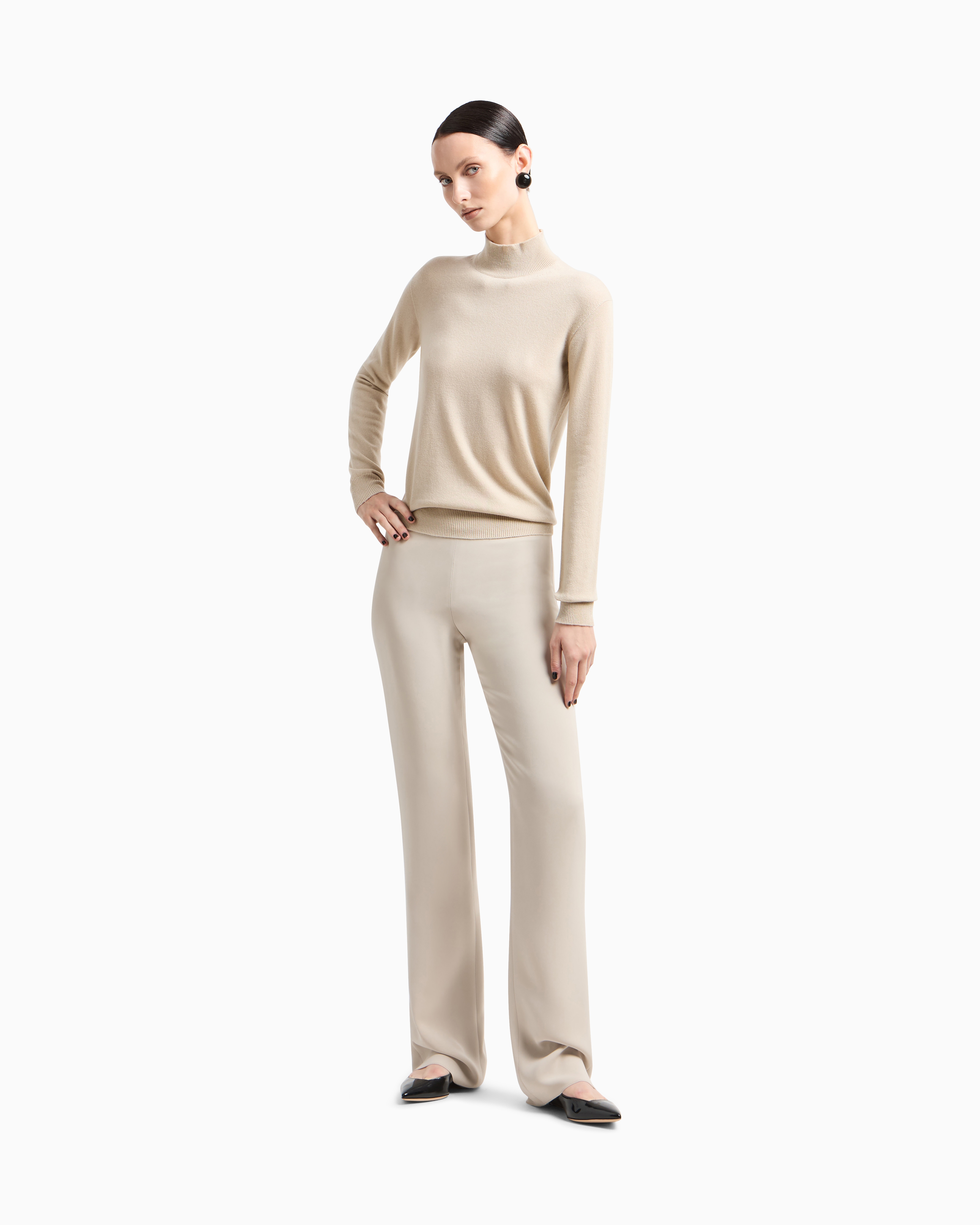 Wide-leg silk trousers | Giorgio Armani