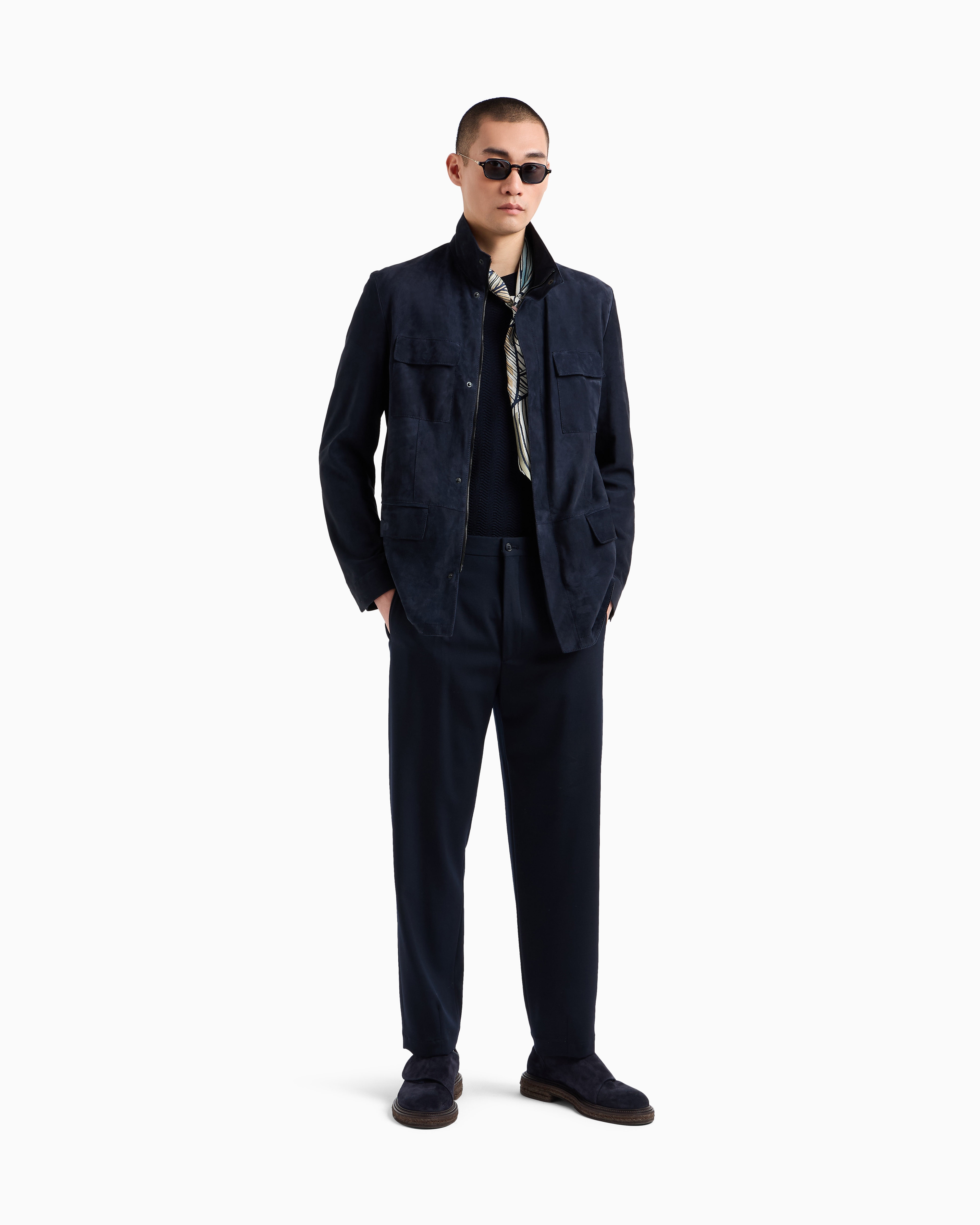 スエード・サファリ・ジャケット | Giorgio Armani