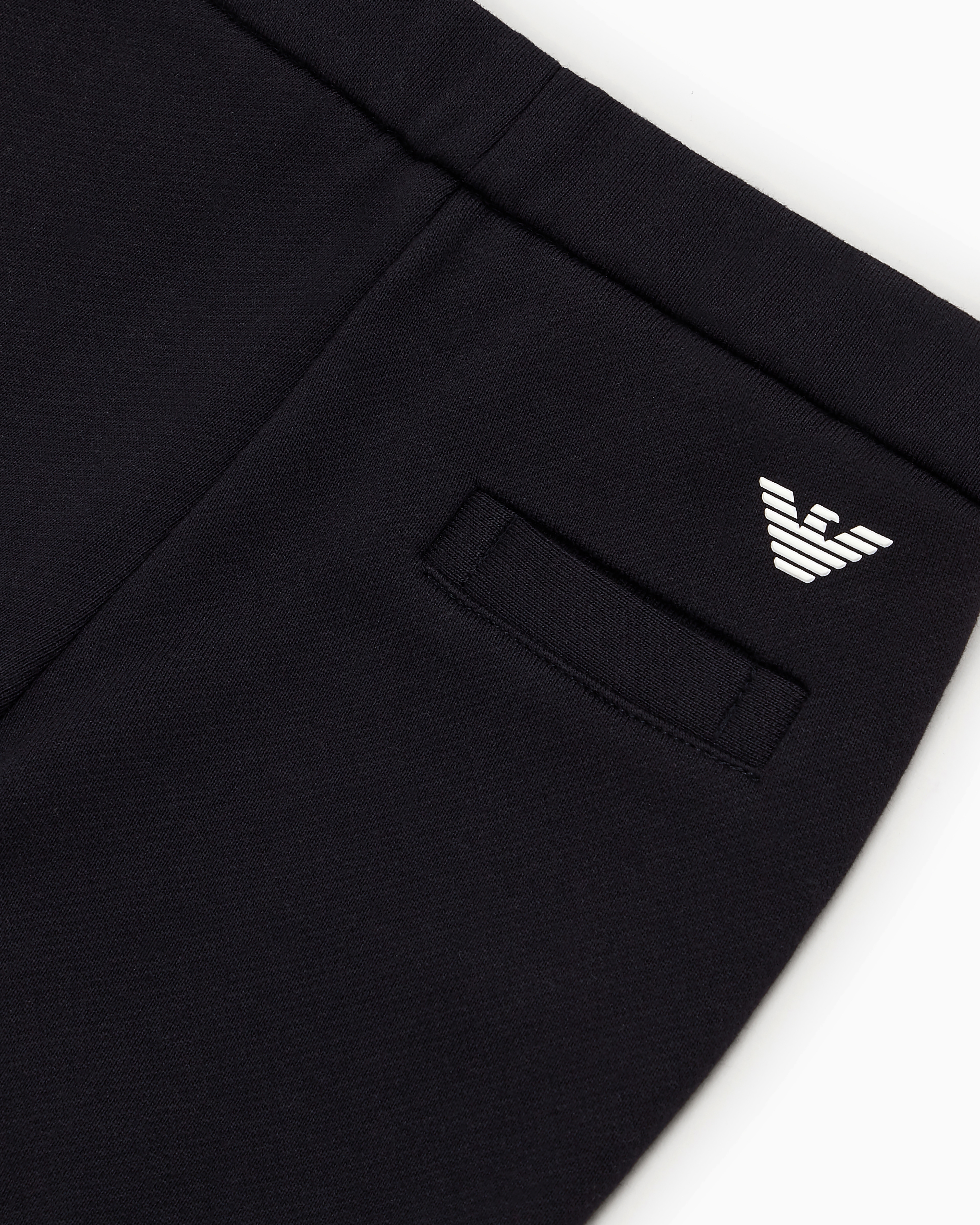 Modal-blend jersey joggers with logo Emporio Armani