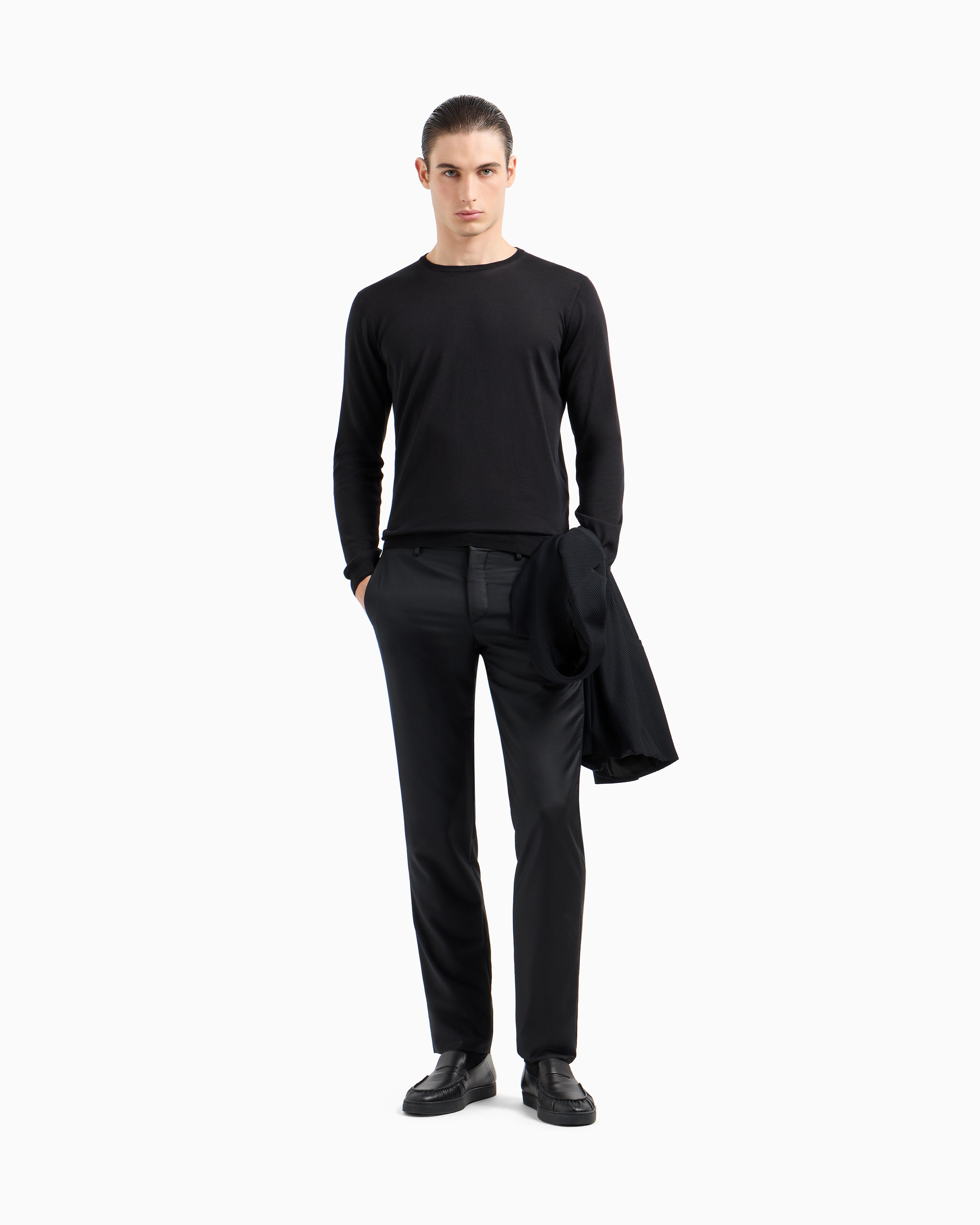 GIORGIO ARMANI シルク/カシミヤ/レーヨン ニットセーター GIORGIO ARMANI シルク/カシミヤ/レーヨン ニットセーター