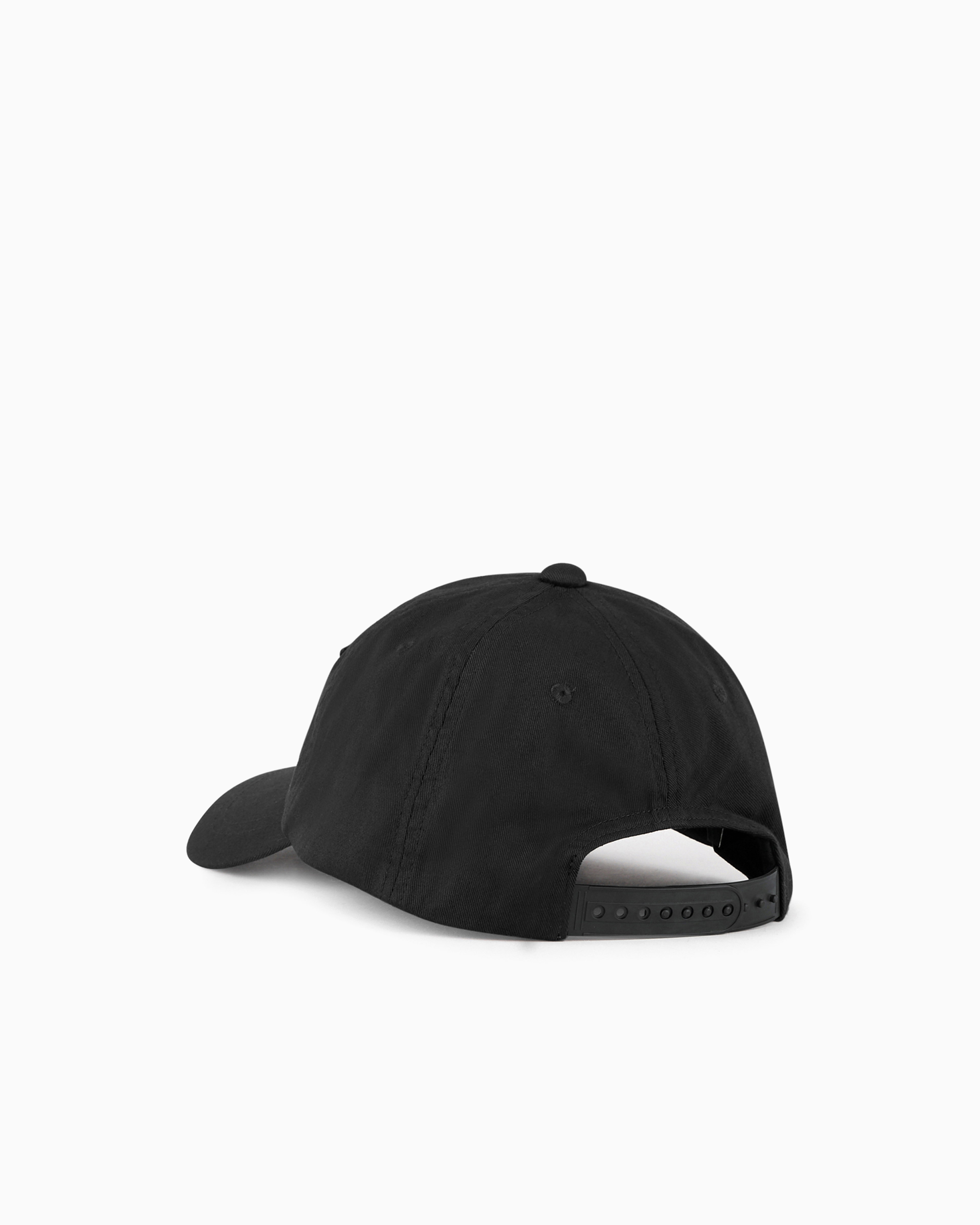 Emporio Armani - Baseball cap with embroidered oversized eagle, Man, Black, Size: TU