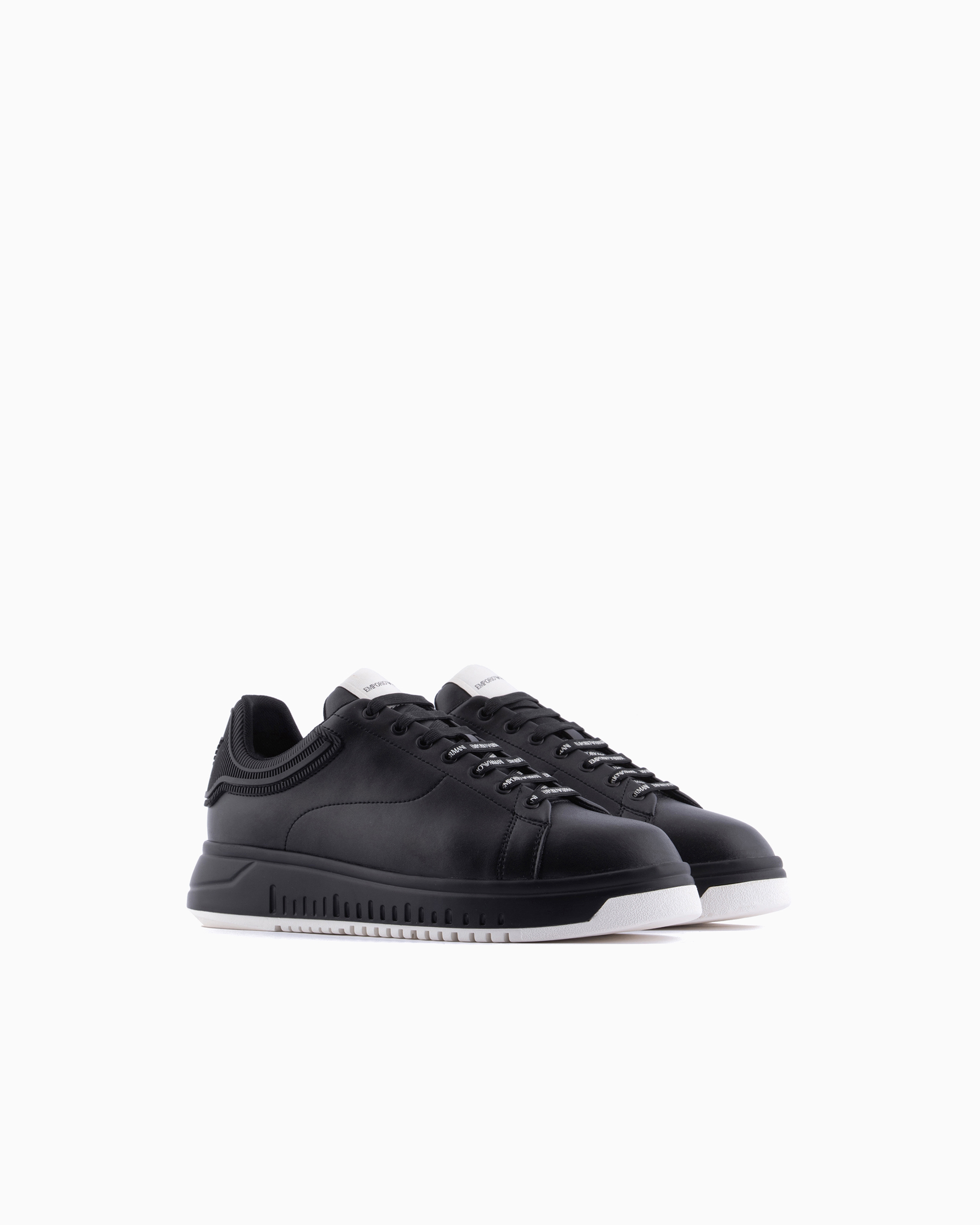 EMPORIO ARMANI グレー レザー スニーカー 26センチ EMPORIO ARMANI グレー レザー スニーカー 26センチ