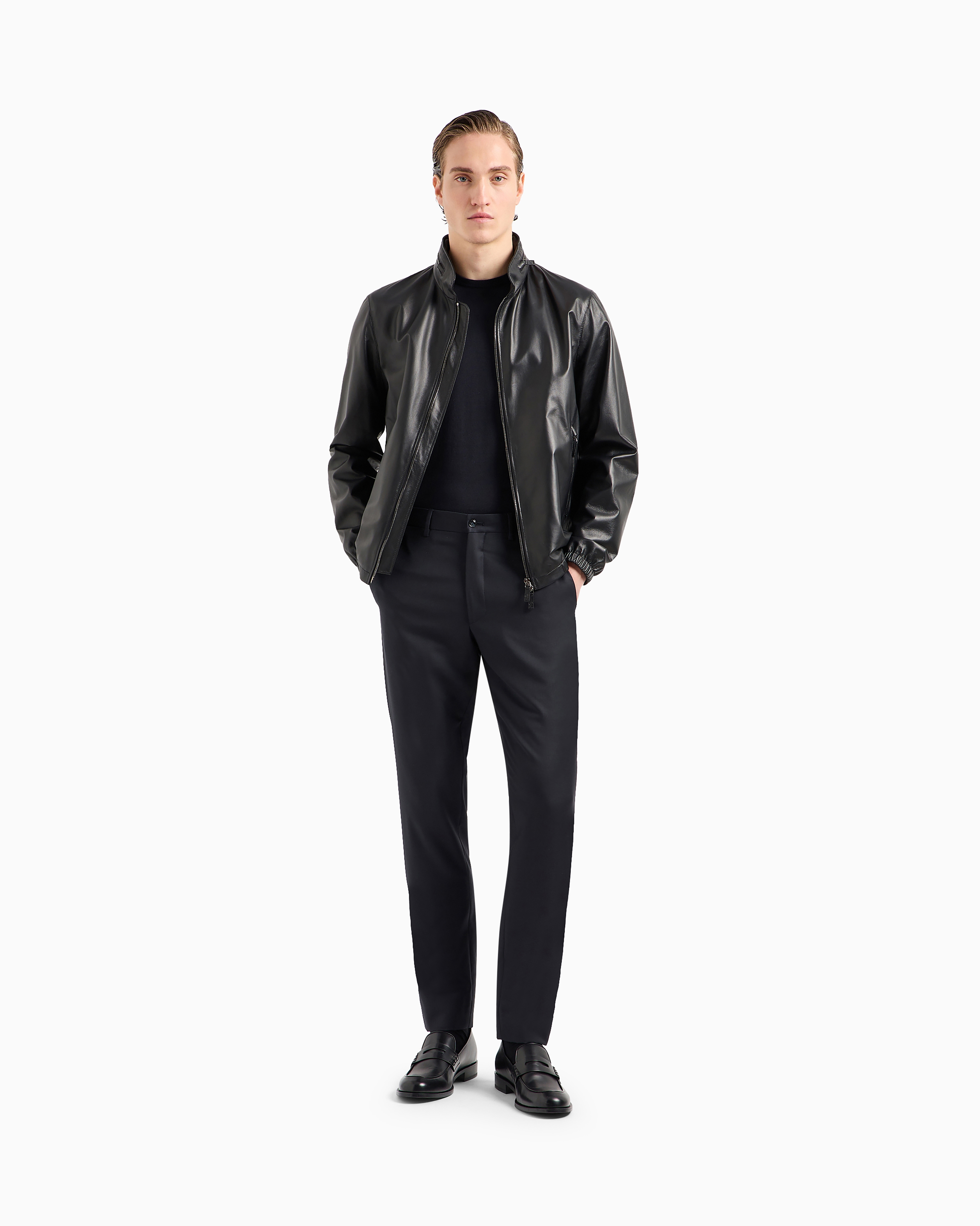 Men's Leather Clothing - Jackets and Pants | Giorgio Armani