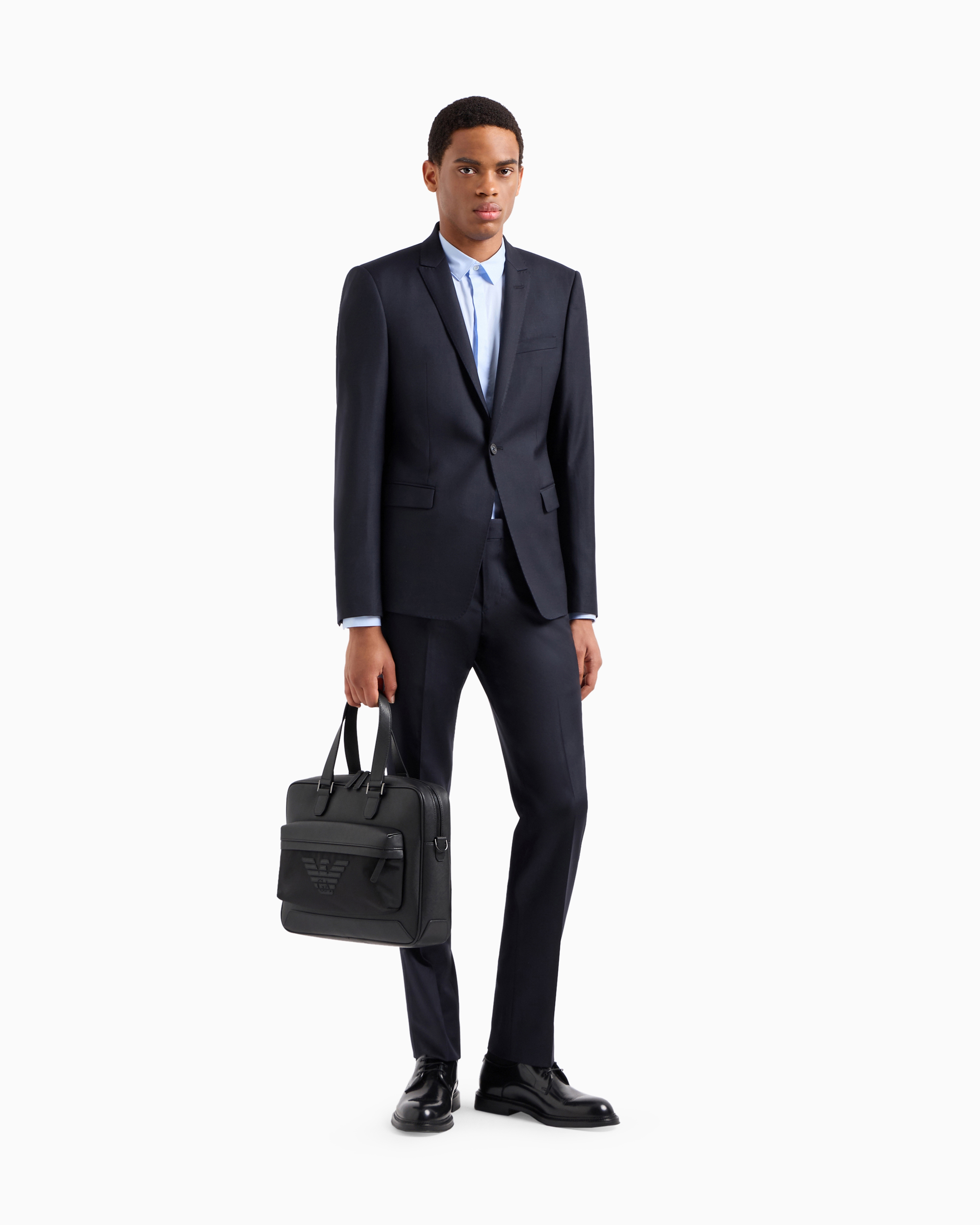 パンツ ウーステッド バージンウール製 クリース入り | Emporio Armani