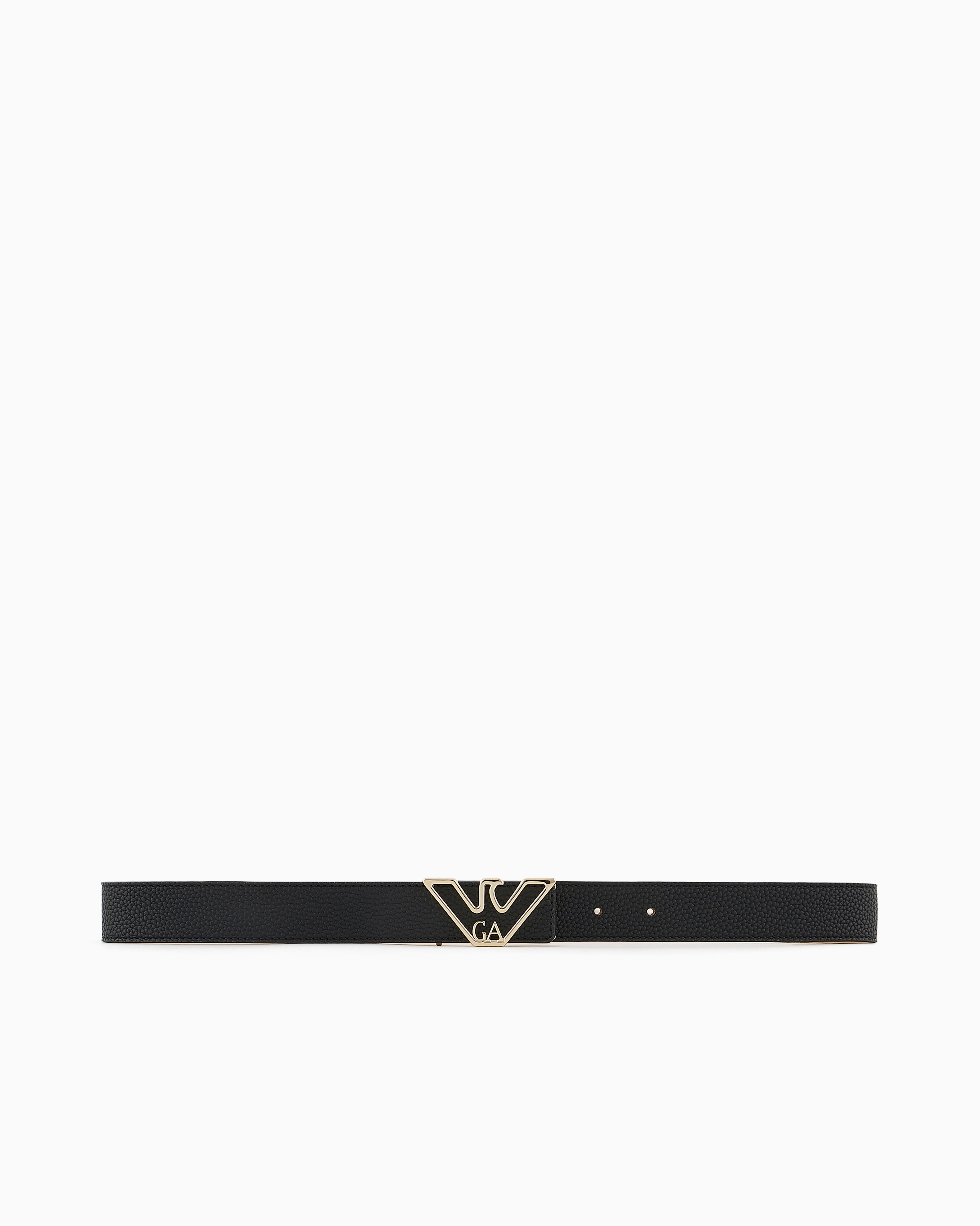 Belt with deer-print eagle plate | Emporio Armani