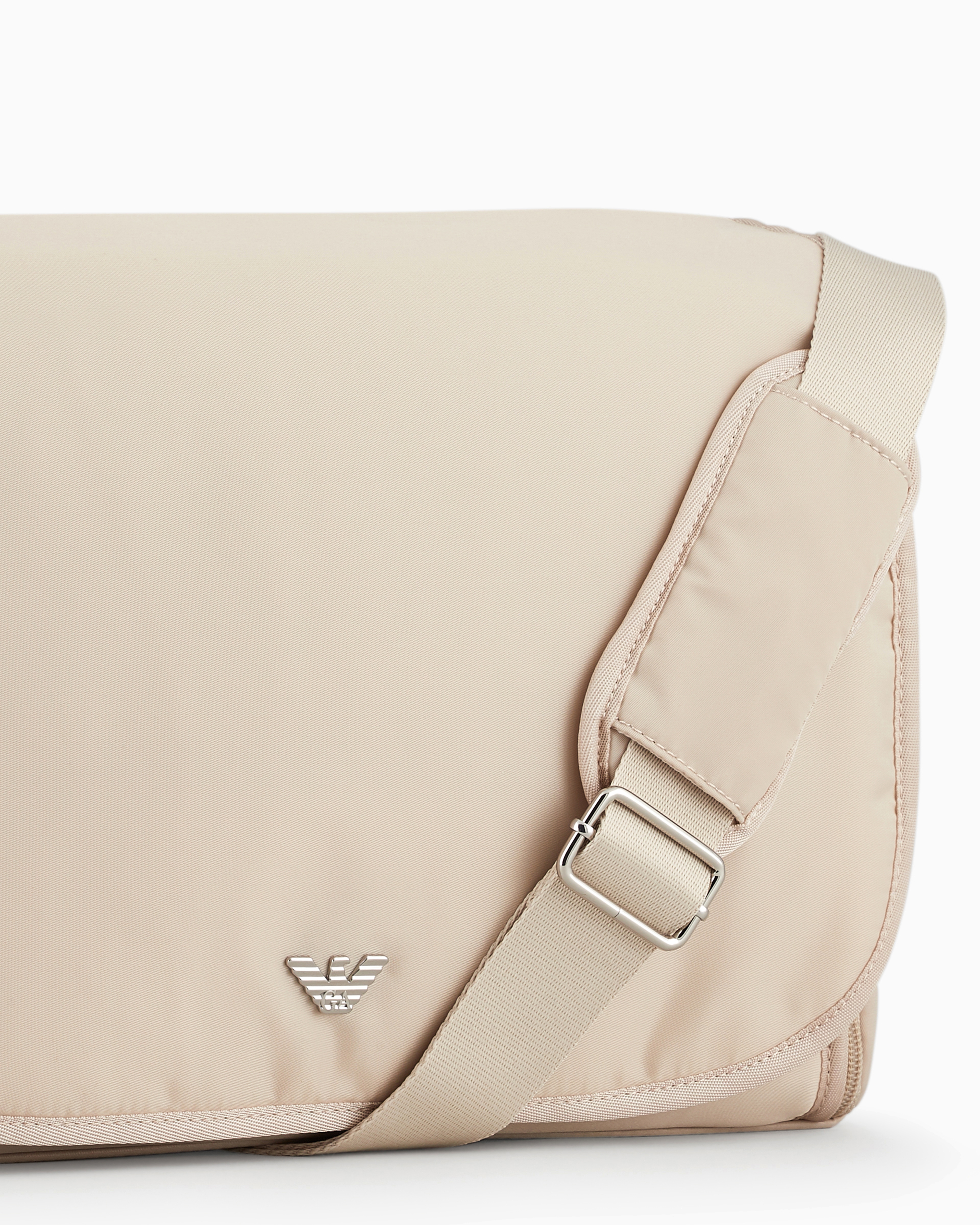 Emporio Armani - Mummy bag set with eagle plate, Boy, Beige, Size: TU